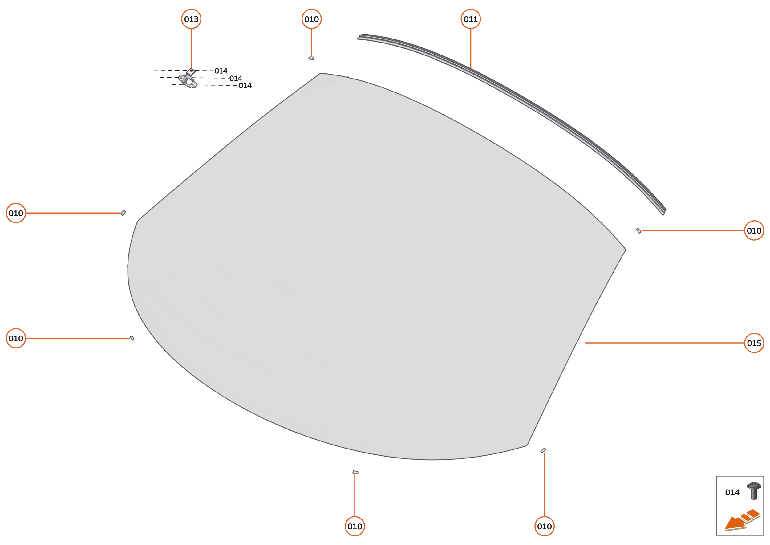 12 - GLAZING BODY - 12.1 - WINDSCREEN of McLaren McLaren Ultimate Series McLaren Senna