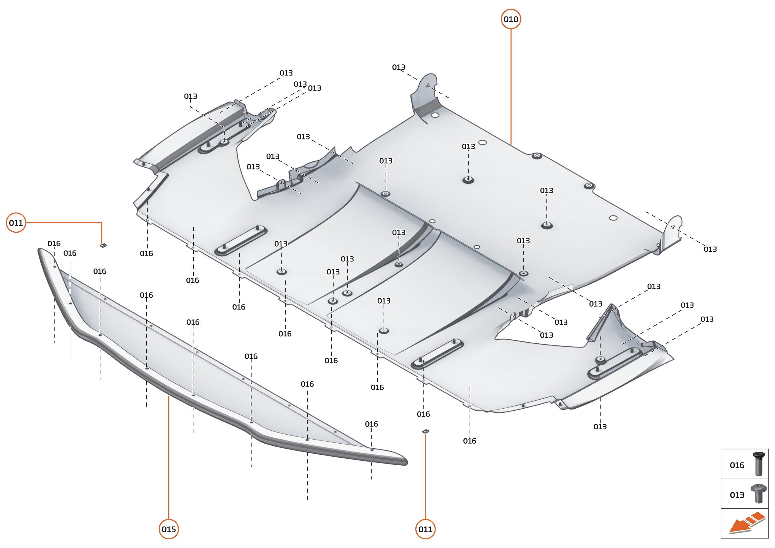 4 - FLOORS - 4.3 - FRONT NON-STRUCTURAL FLOORS of McLaren McLaren Ultimate Series McLaren Senna