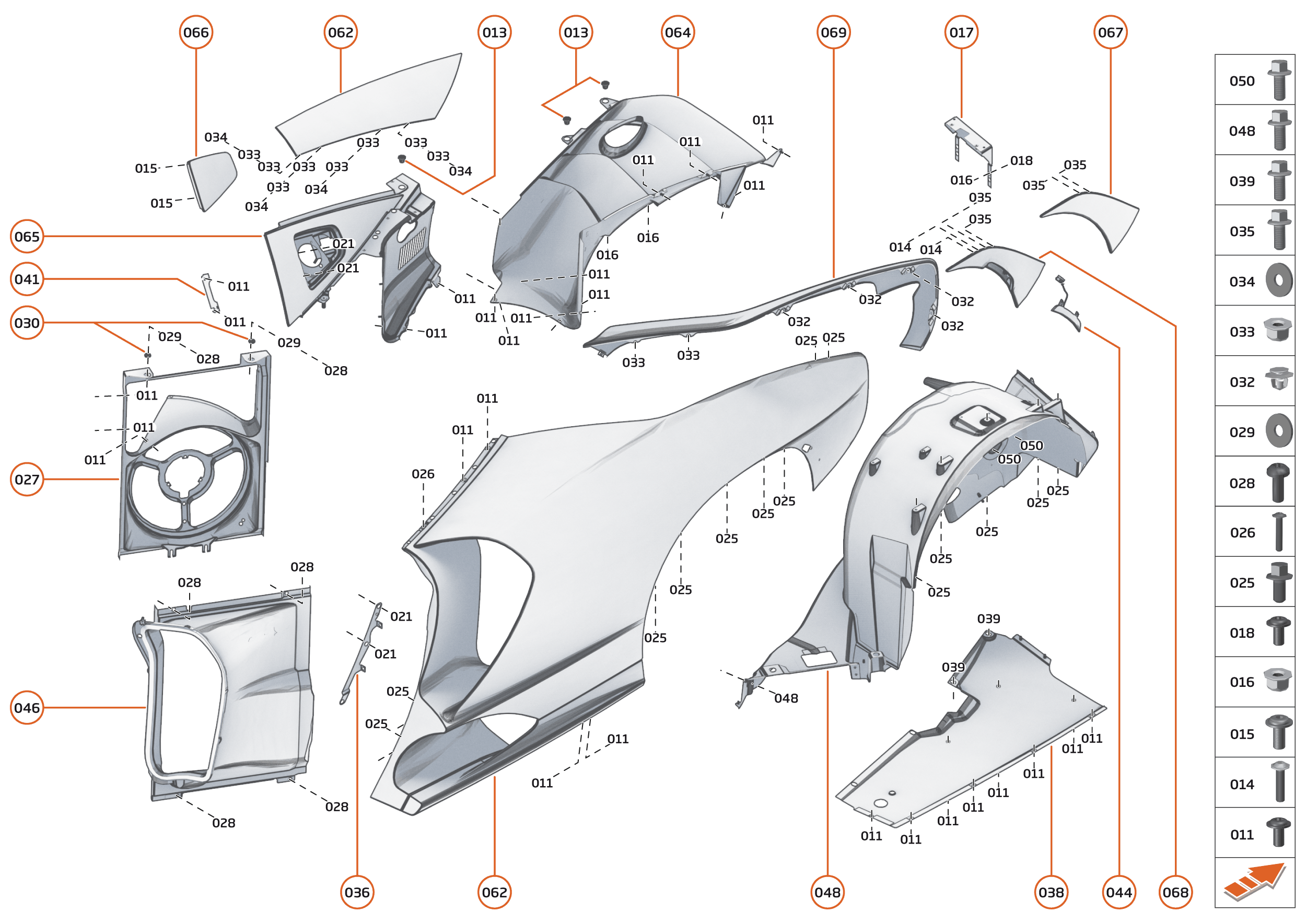 6 - PANELS - 6.5 - REAR PANELS - LH of McLaren McLaren Ultimate Series McLaren Senna