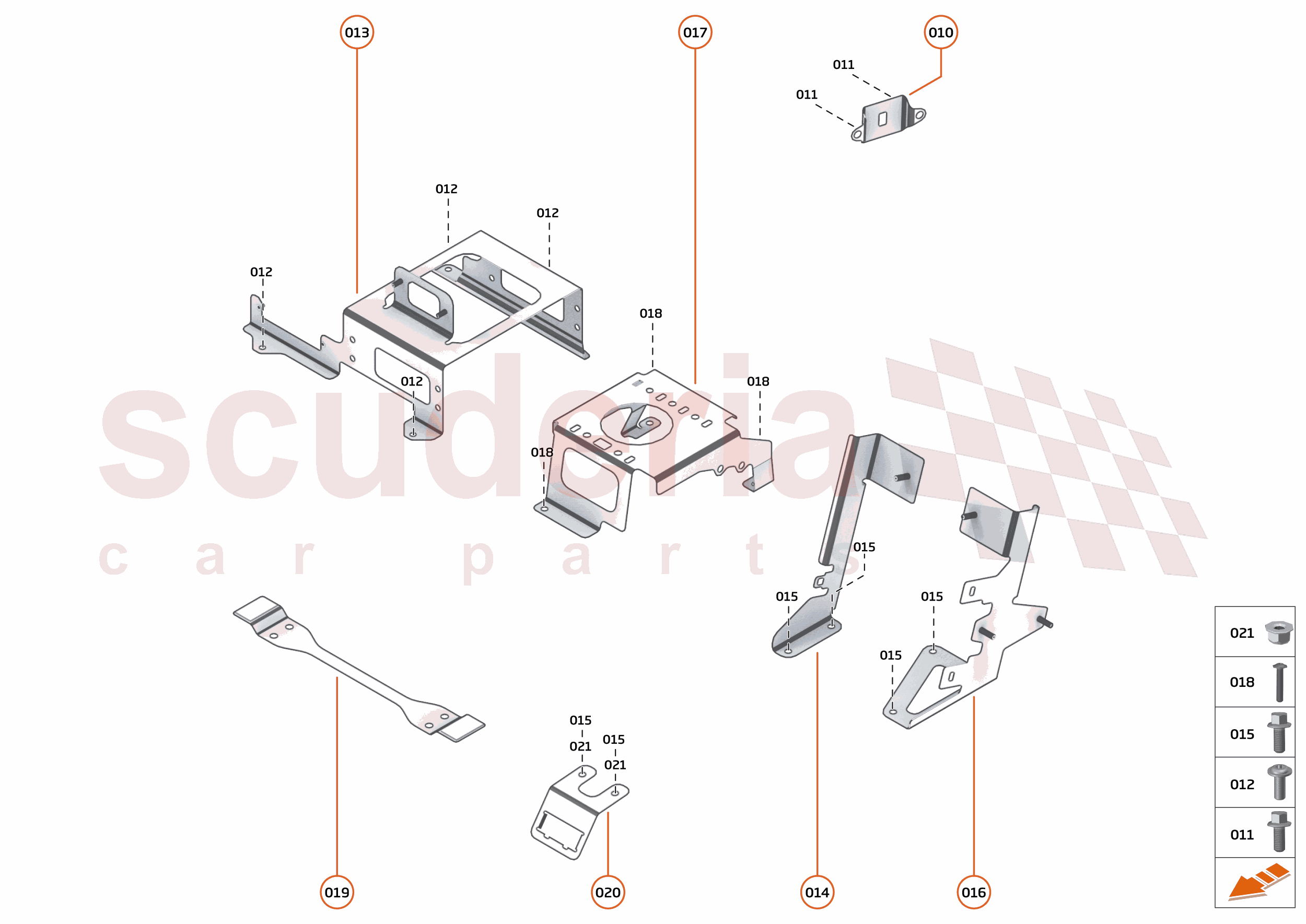 39 - ELECTRICAL HARDWARE - 39.2 - BRACKETS, GROMMETS & FIXINGS of McLaren McLaren Ultimate Series McLaren Elva