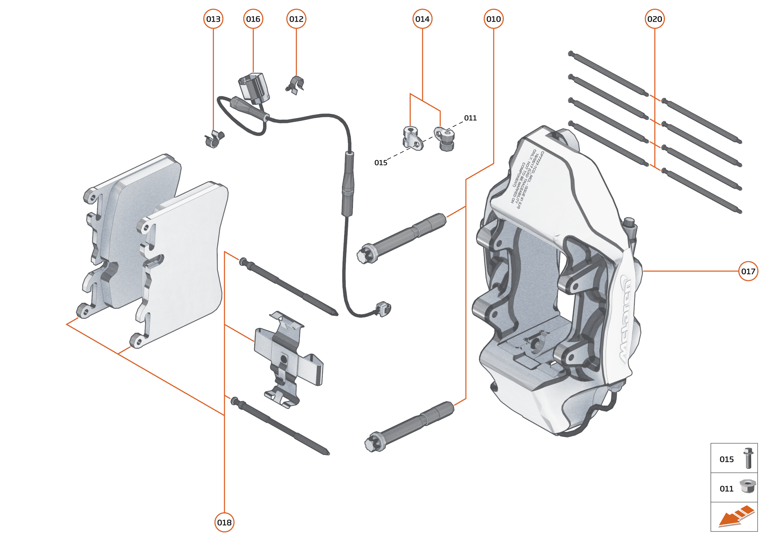 18 - BRAKES - 18.5 - BRAKE CALIPERS_REAR of McLaren McLaren Ultimate Series McLaren Senna