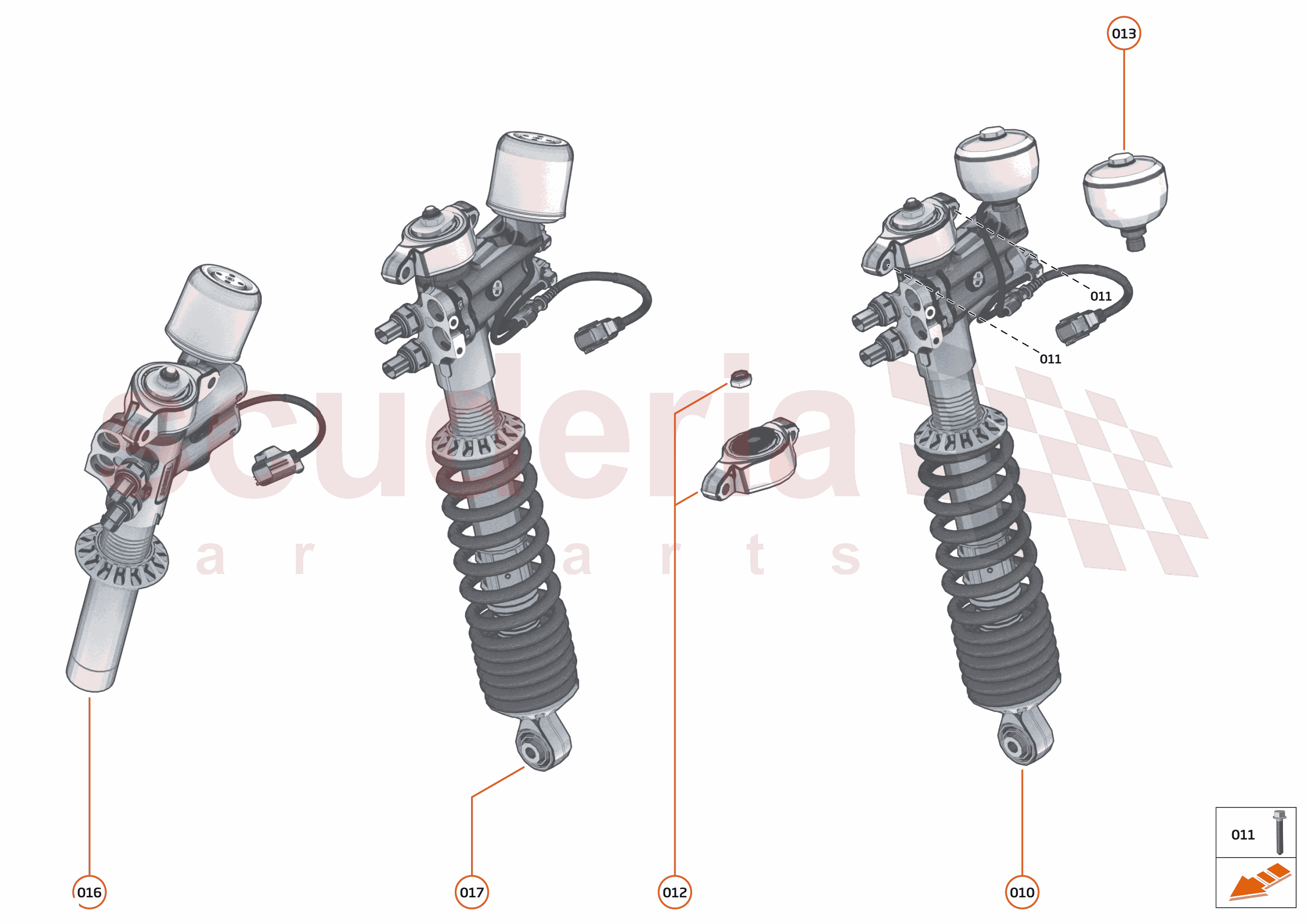 18 - SUSPENSION - REAR - 18.1 - DAMPER & ACTUATOR ASSEMBLIES REAR of McLaren McLaren McLaren 720S Spider