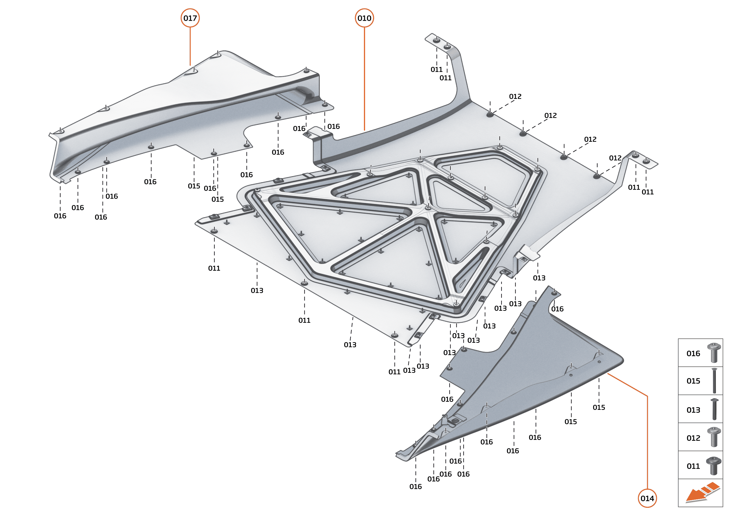 4 - FLOORS - 4.2 - REAR NON-STRUCTURAL FLOORS of McLaren McLaren Ultimate Series McLaren Speedtail