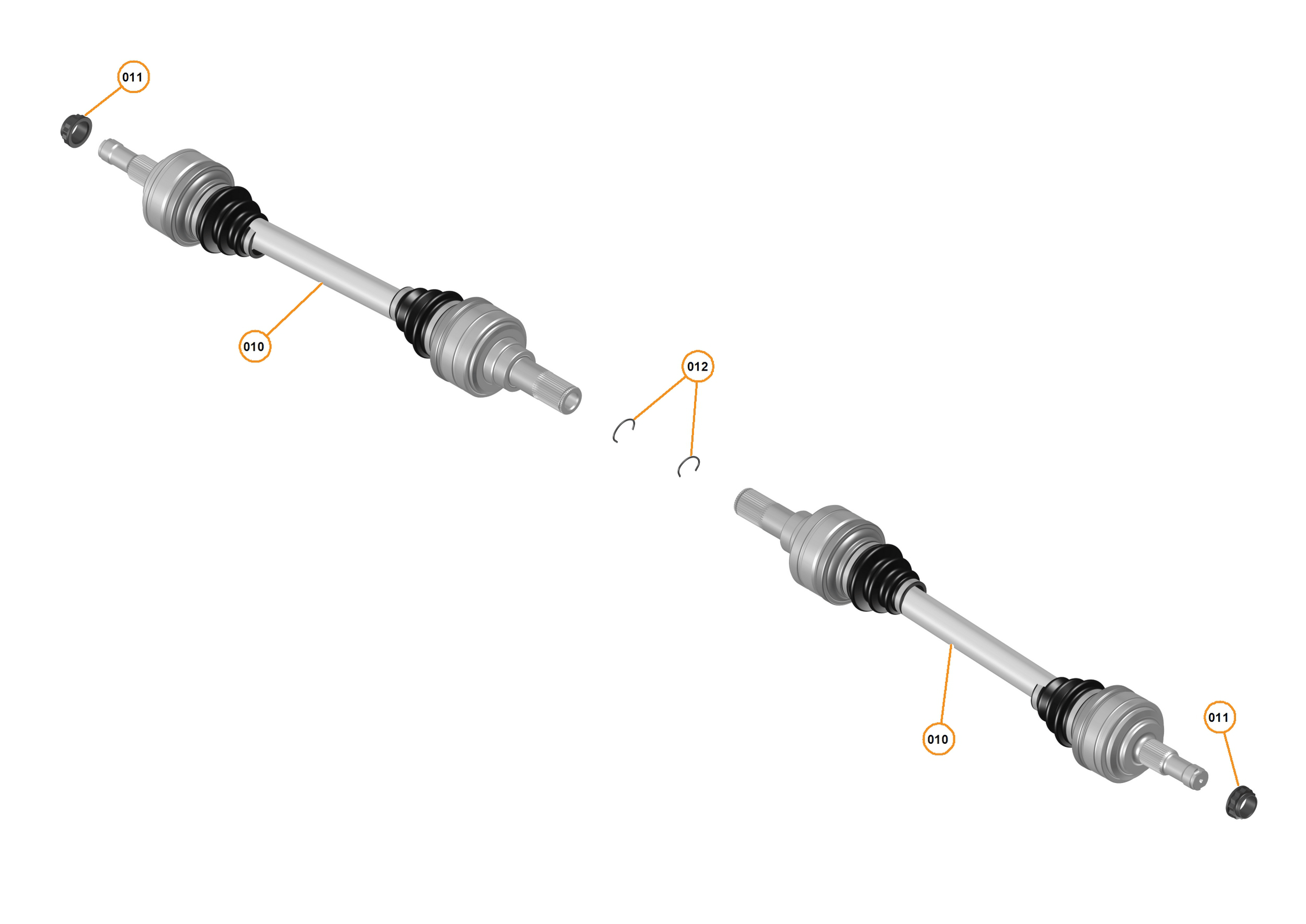 41 - DRIVESHAFTS - 41.1 - DRIVESHAFTS of McLaren McLaren Ultimate Series McLaren P1 Coupe