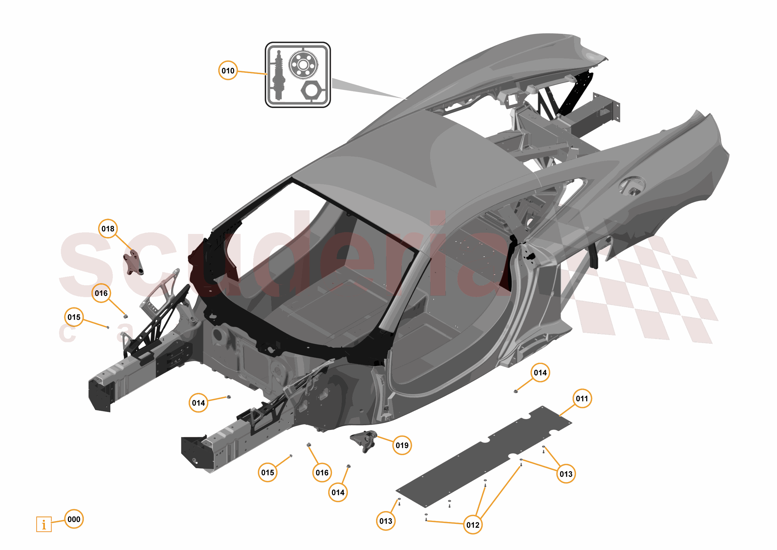1 - A1 - BODY STRUCTURES - 1.1 - 01 - TUB STRUCTURE of McLaren McLaren McLaren 12C Coupe