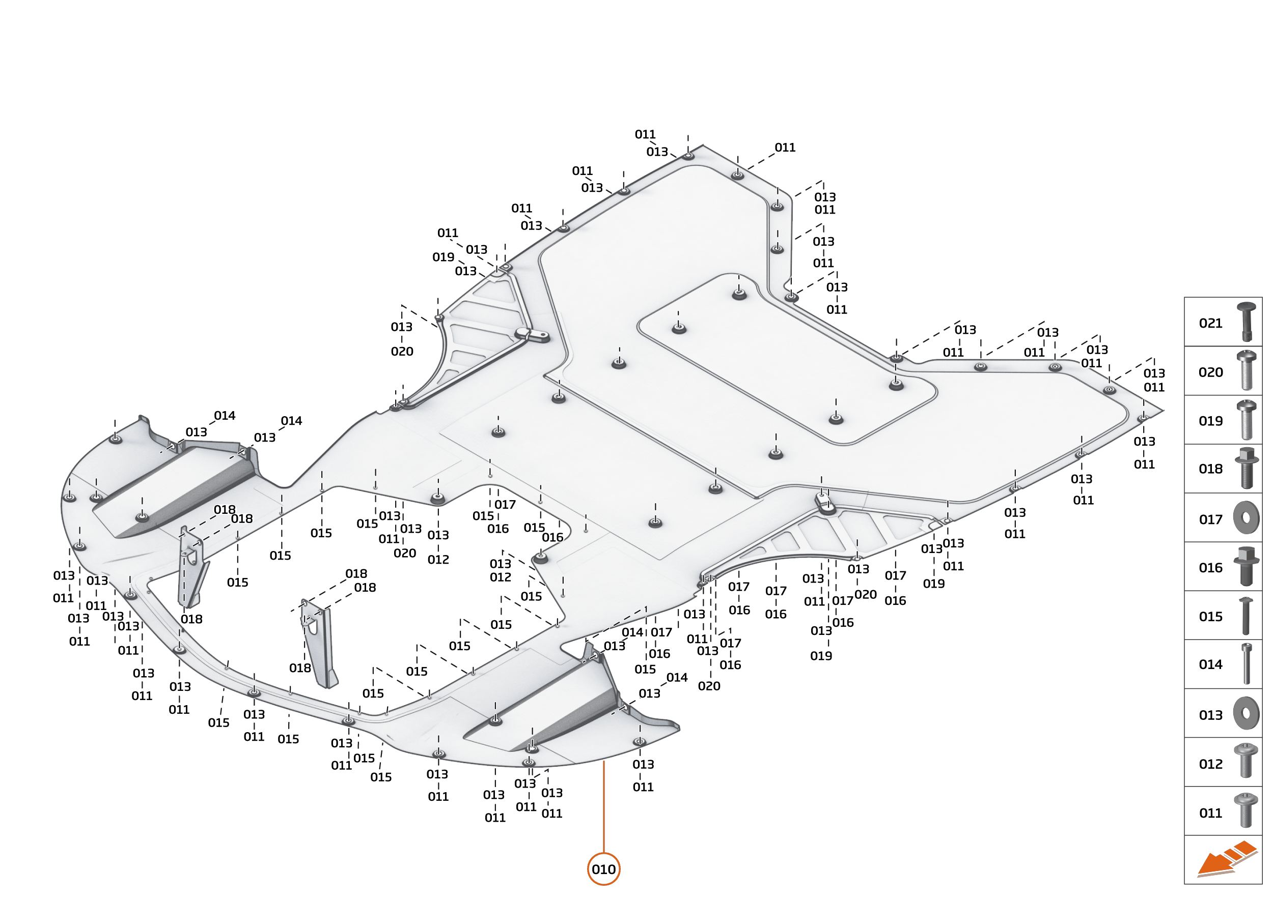 4 - FLOORS - 4.1 - FRONT NON-STRUCTURAL FLOORS of McLaren McLaren Ultimate Series McLaren Speedtail