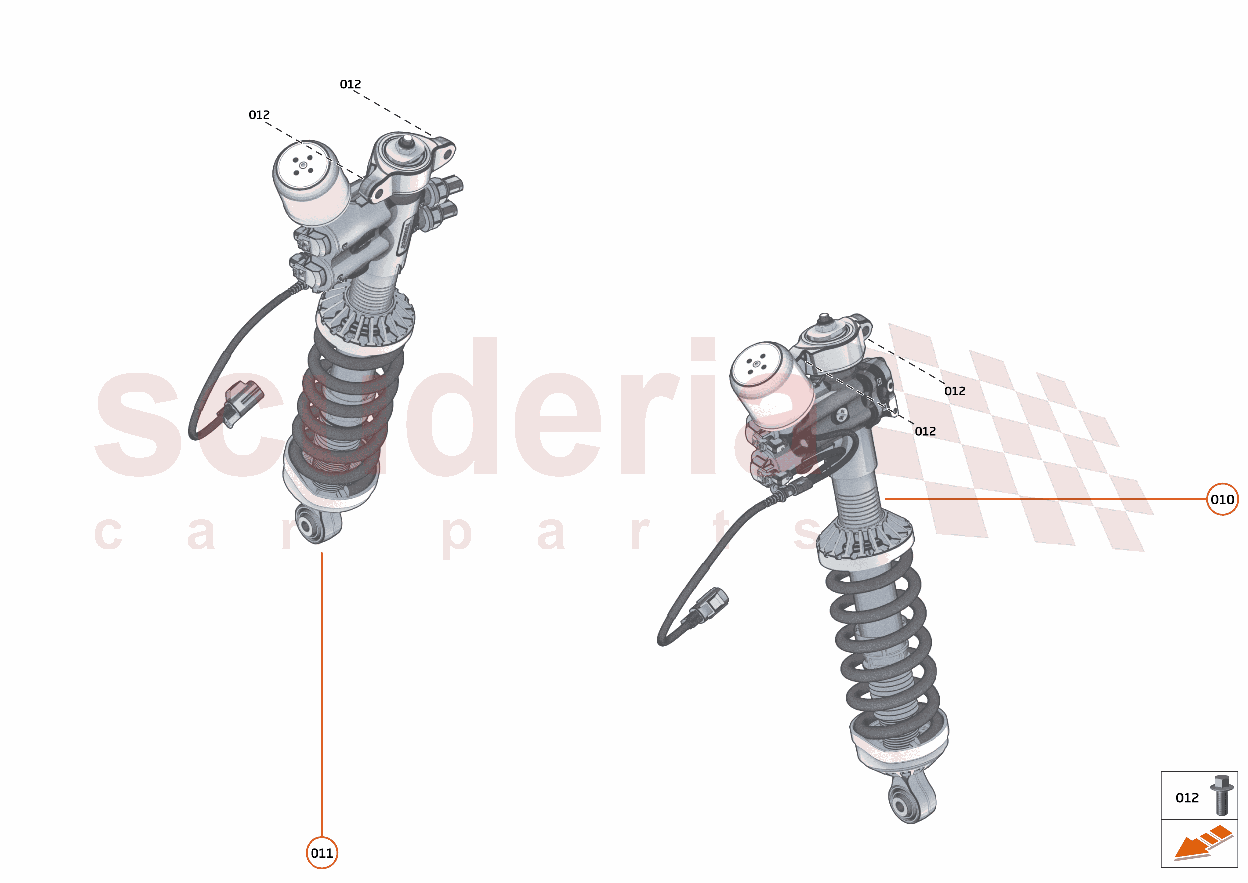 19 - SUSPENSION - REAR - 19.1 - DAMPER & ACTUATOR ASSEMBLIES REAR of McLaren McLaren McLaren 750S Coupe