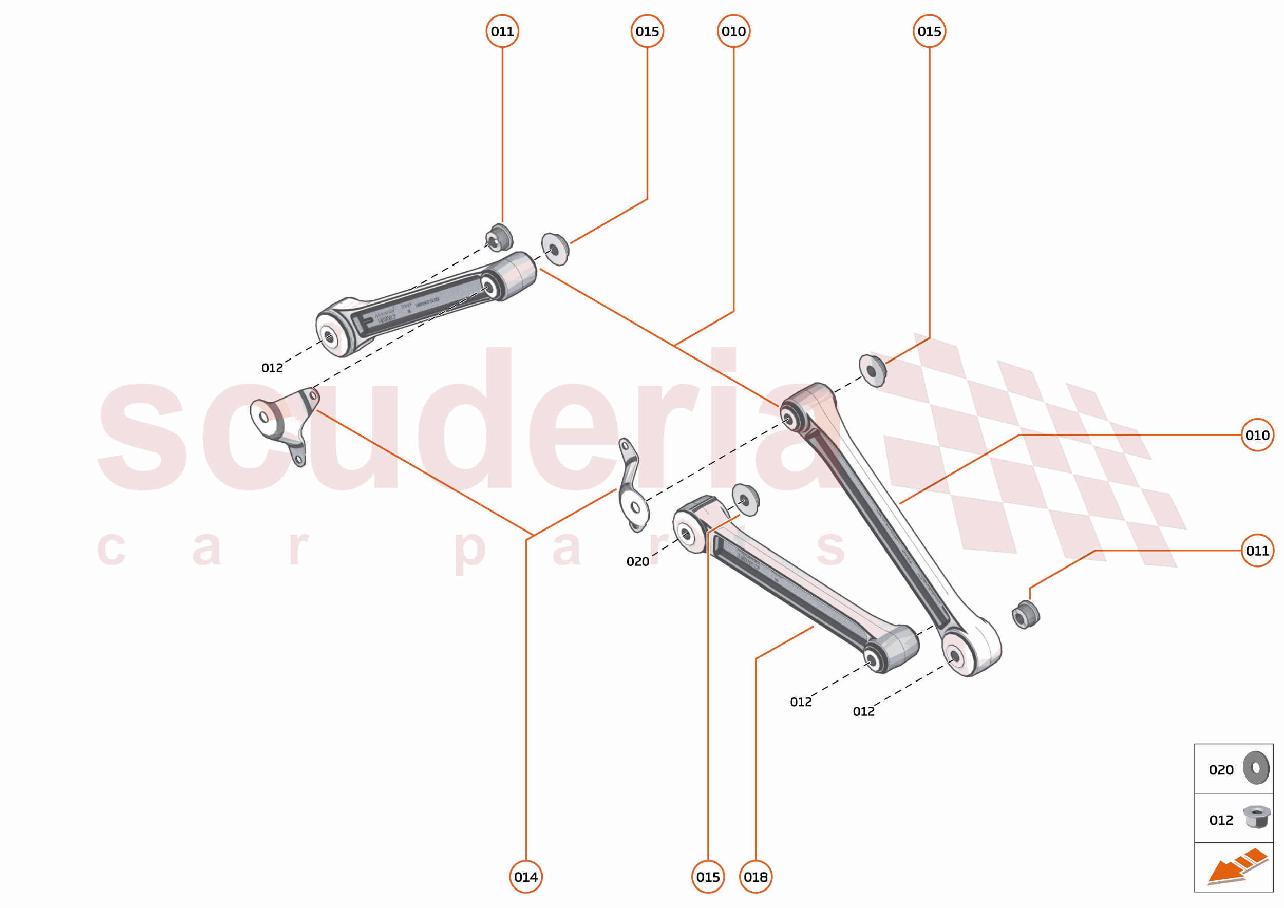38 - ENGINE MOUNTING - 38.1 - ENGINE MOUNTING SYSTEM of McLaren McLaren McLaren 750S Coupe