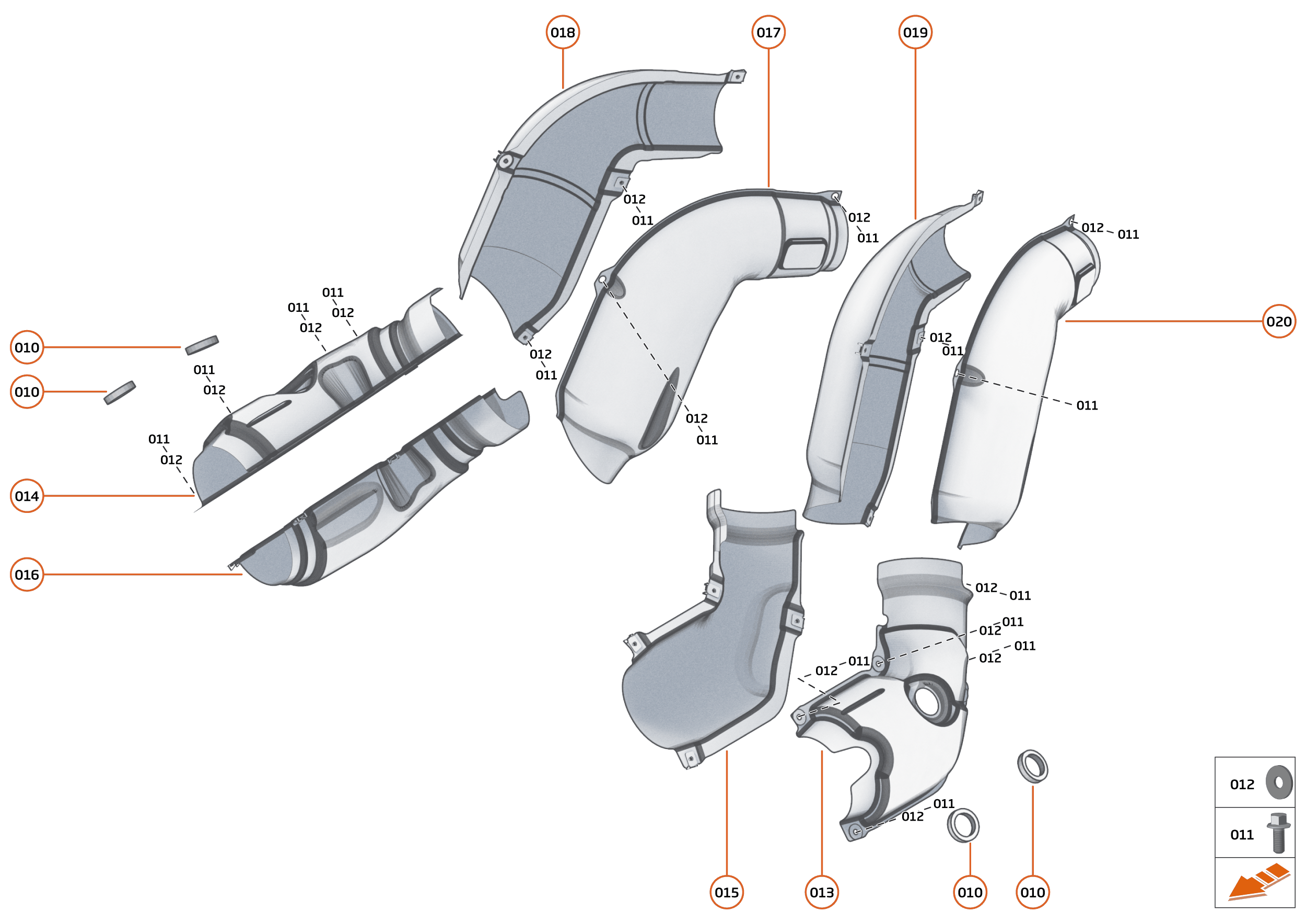 23 - NVH - HEAT INSULATION - 23.1 - INSULATION - POWERTRAIN MOUNTED of McLaren McLaren Ultimate Series McLaren Speedtail
