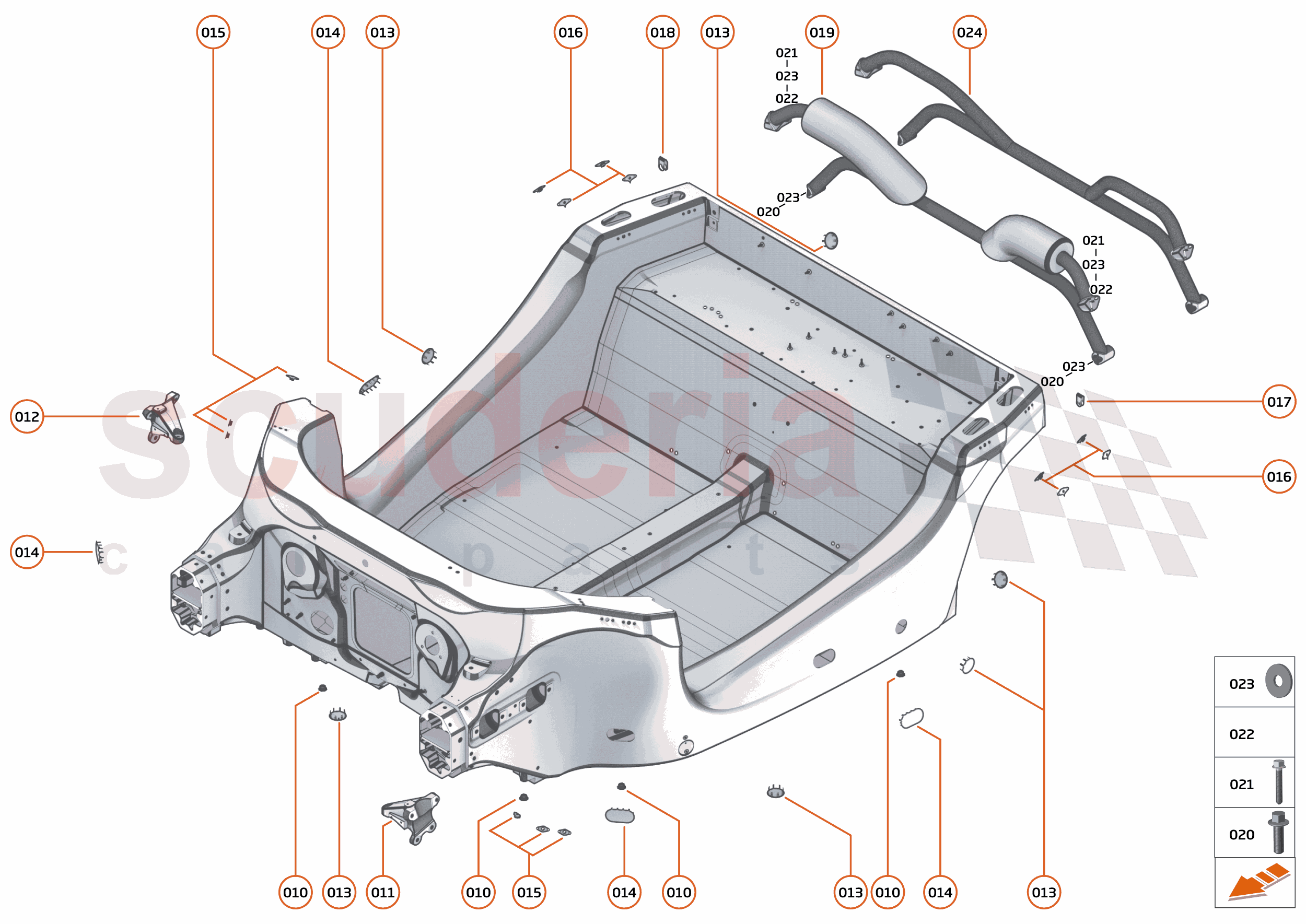 2 - MID STRUCTURES - 2.1 - MONOCOQUE of McLaren McLaren McLaren 620R