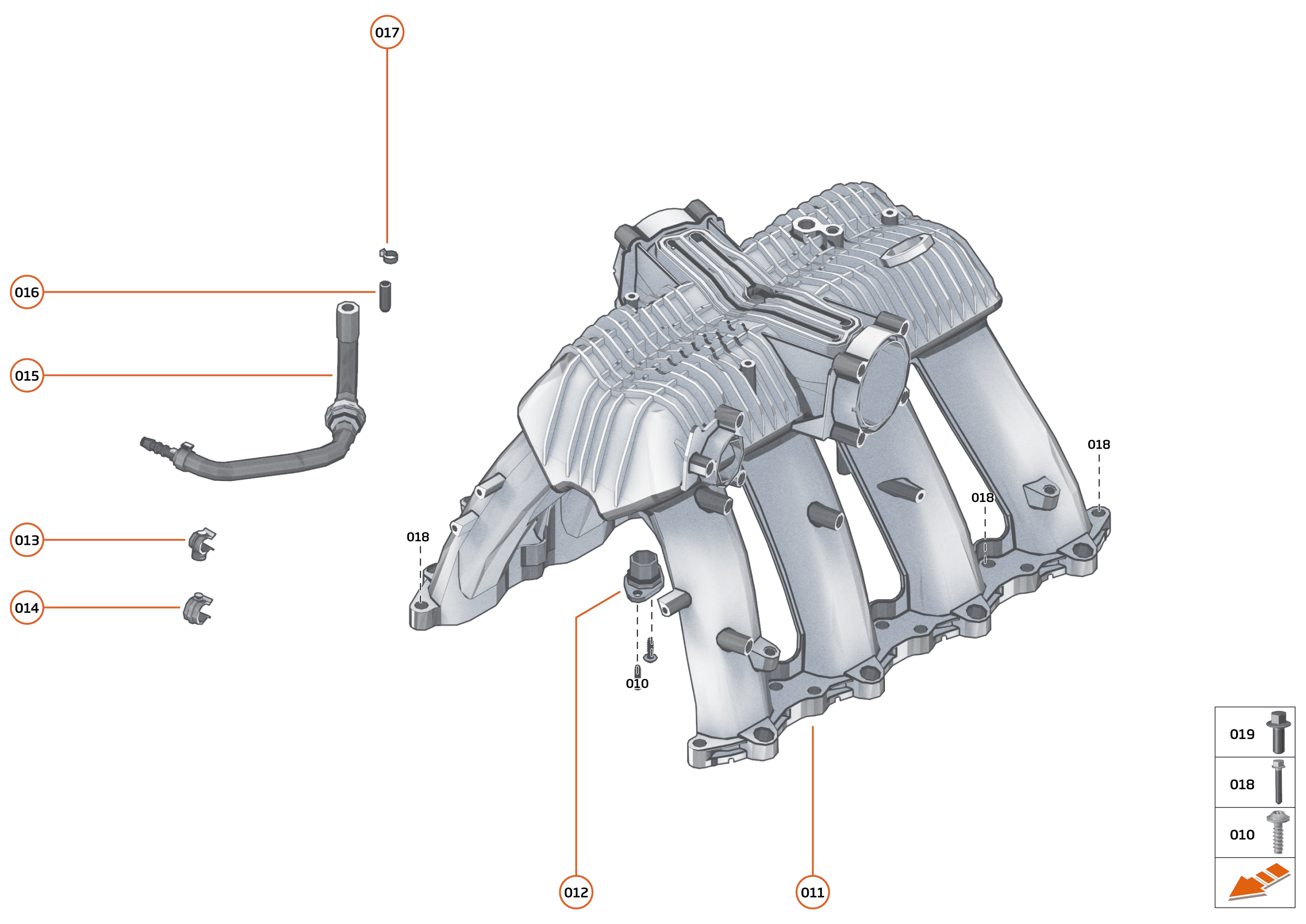 22 - ENGINE - 22.4 - EXHAUST MANIFOLD & TURBOCHARGERS of McLaren McLaren Ultimate Series McLaren Speedtail