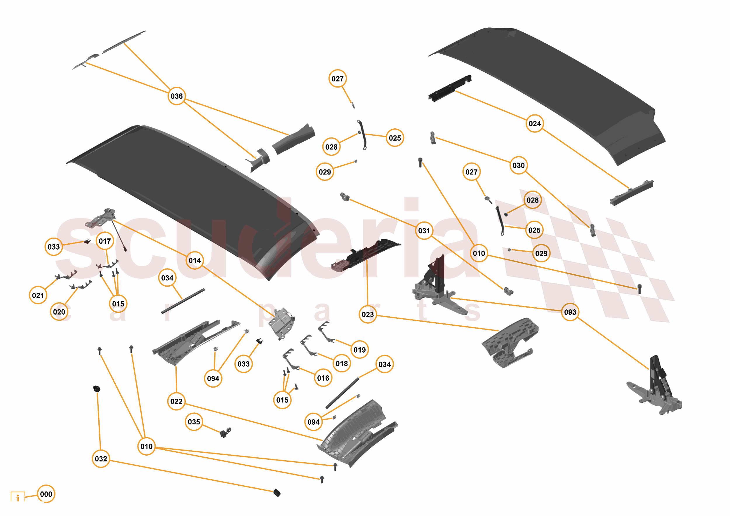 3 - A3 -CLOSURES - 3.10 - 06 - CONVERTIBLE ROOF - RHT of McLaren McLaren McLaren 12C Spider