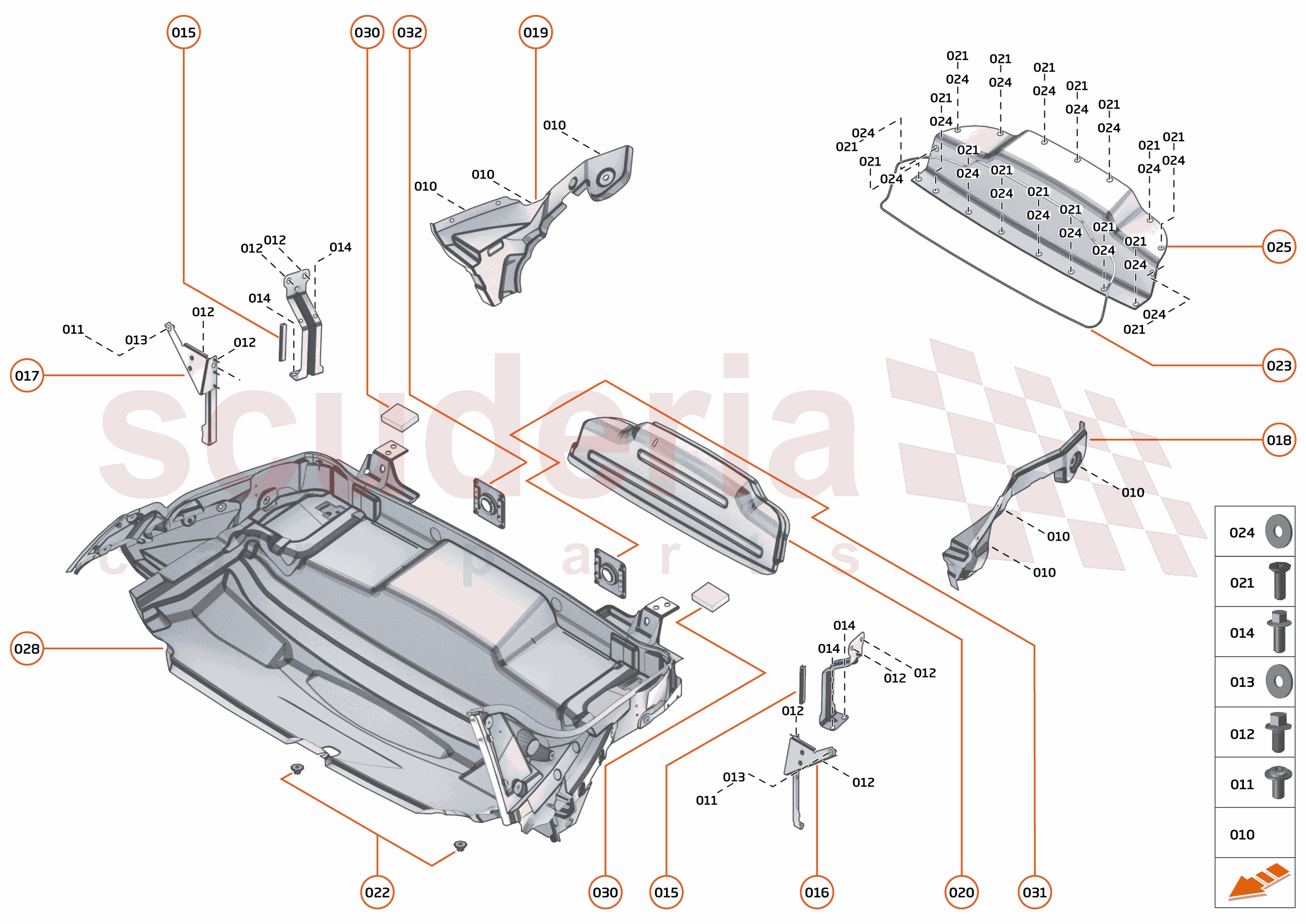 5 - PANELS - 5.4 - BULKHEAD of McLaren McLaren McLaren 600LT Spider