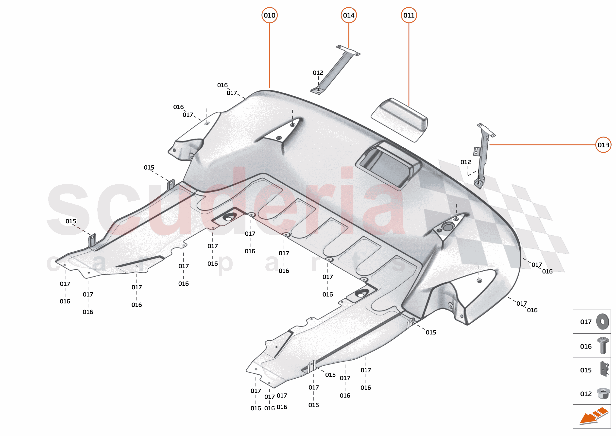 15 - DUCTS, VENTS AND FLOORS - 15.4 - REAR NON-STRUCTURAL FLOORS of McLaren McLaren McLaren 765LT Spider