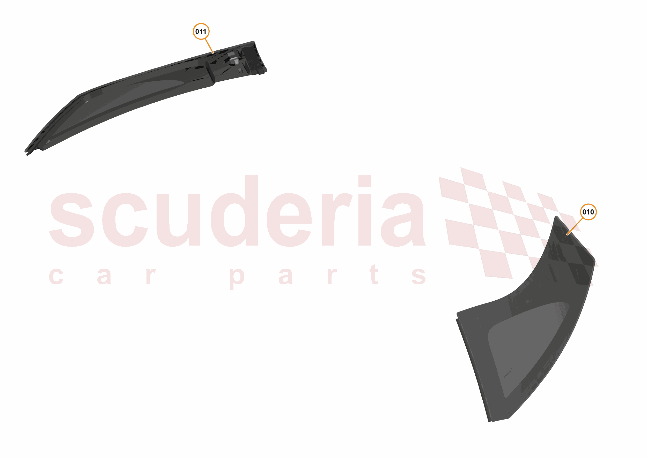 9 - GLAZING - EXTERIOR - 9.3 - QUARTER GLASS of McLaren McLaren McLaren 570S Coupe