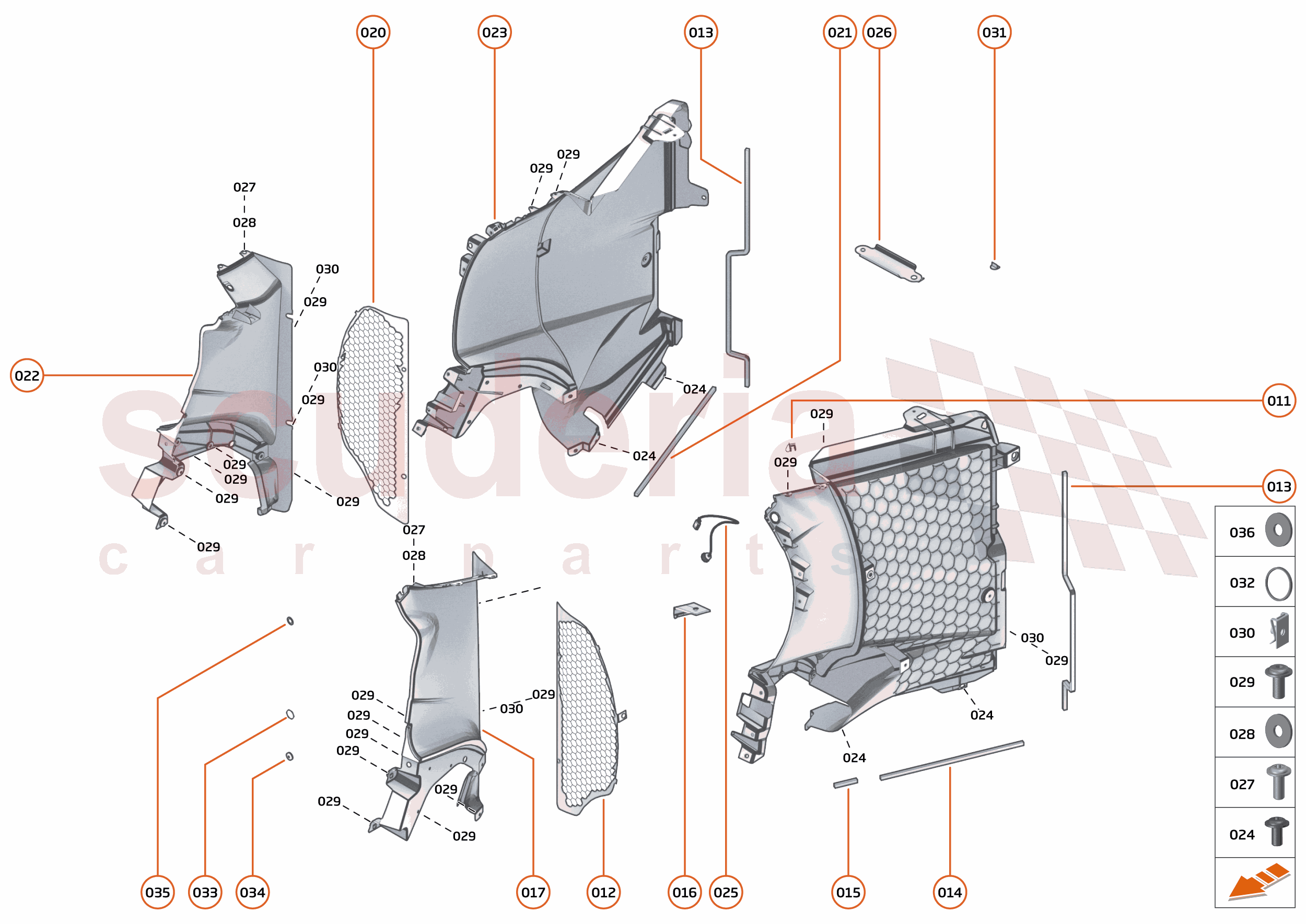 14 - DUCTS, VENTS AND FLOORS - 14.2 - SIDE DUCTS AND VENTS of McLaren McLaren McLaren 765LT