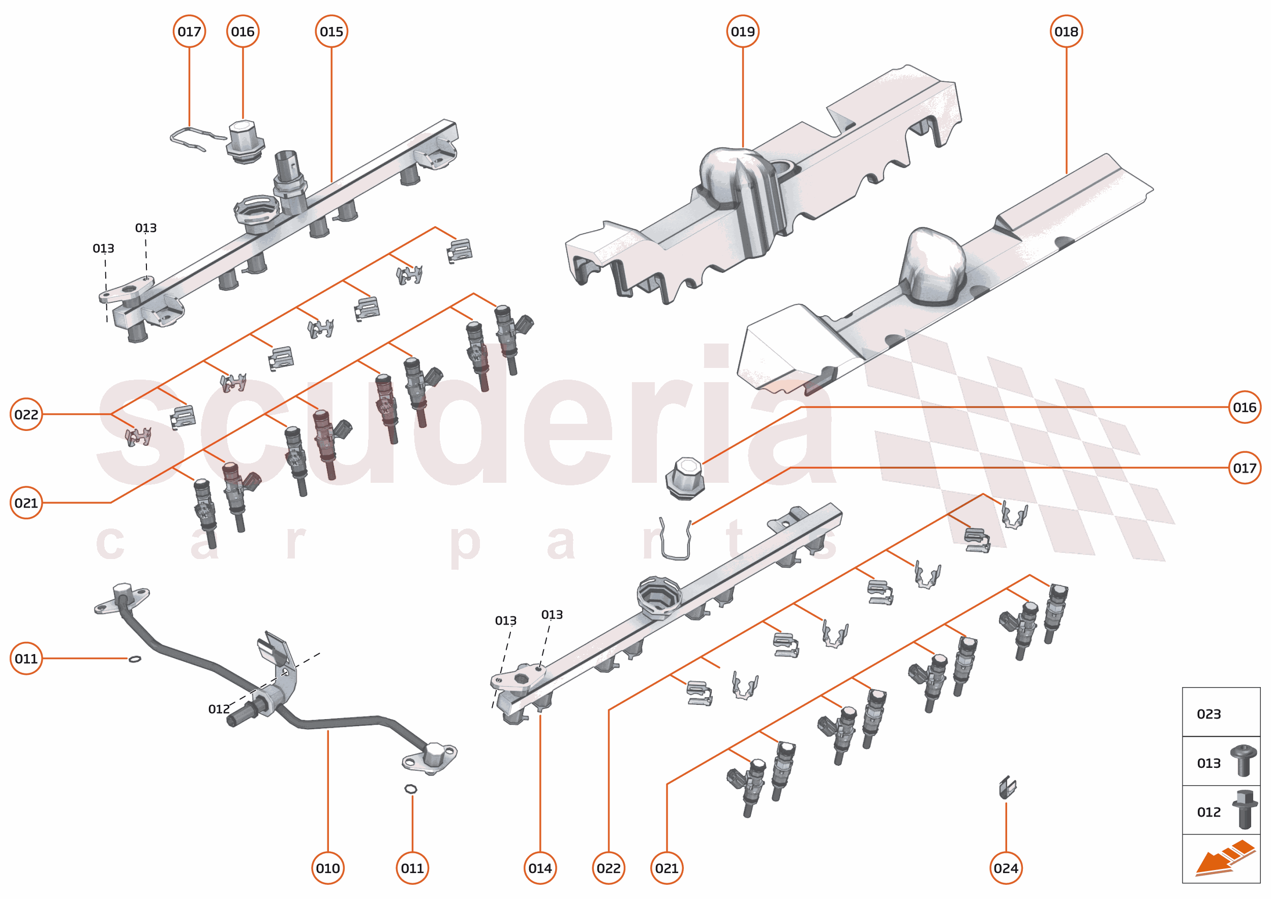 23 - ENGINE - 23.6 - FUEL RAIL & INJECTORS of McLaren McLaren Ultimate Series McLaren Senna GTR