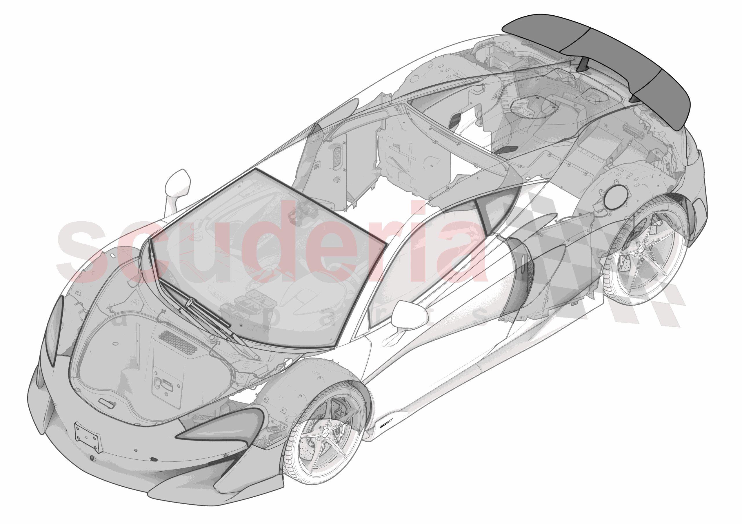 7 - ACTIVE AERO - 7.1 - ADHESIVES of McLaren McLaren McLaren 600LT