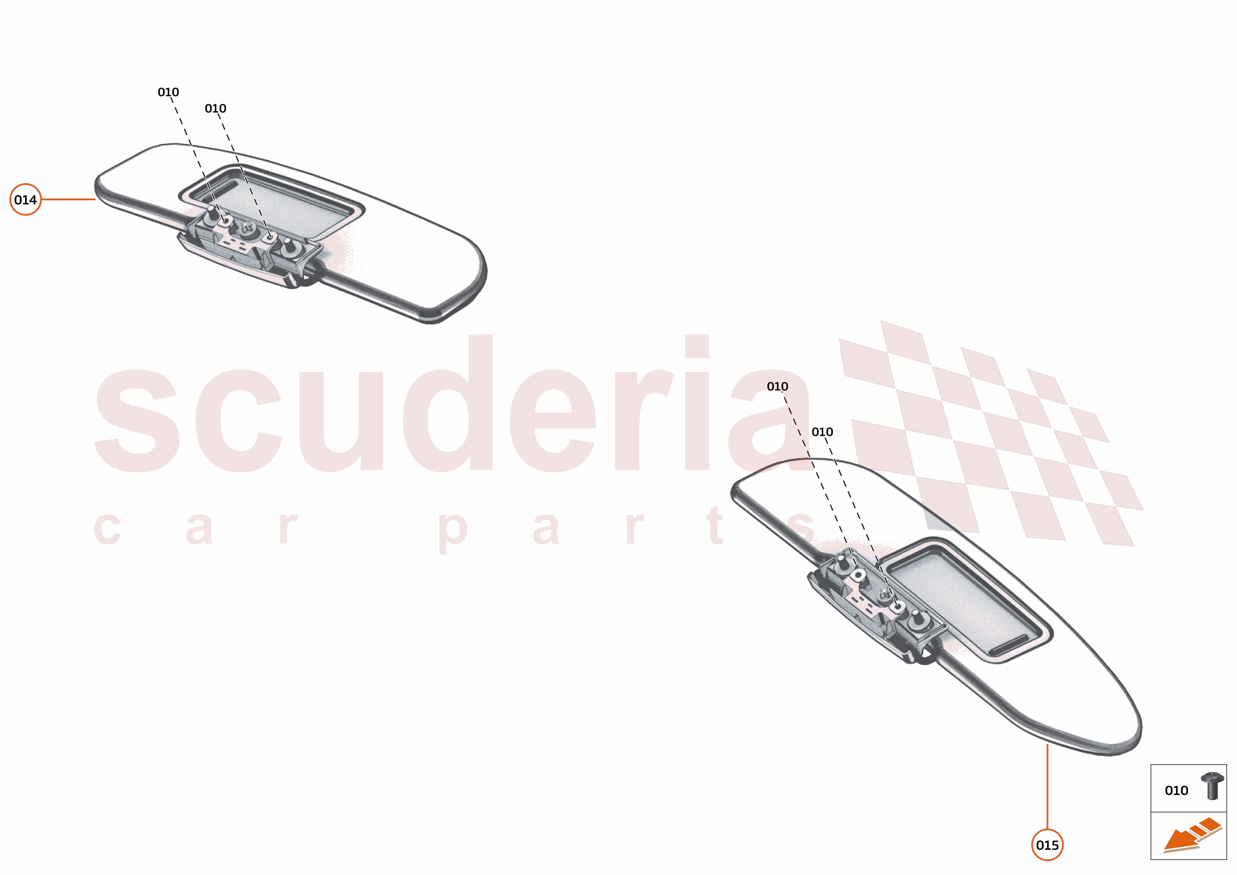 47 - INTERIOR SYSTEMS - 47.15 - SUNVISOR of McLaren McLaren McLaren 720S Spider