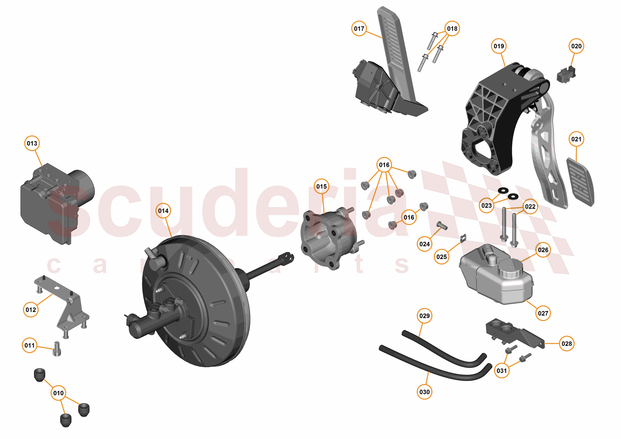12 - D1 - STEERING SYSTEM - 11.1 - 01 - PEDAL ASSEMBLY of McLaren McLaren McLaren 675LT Spider