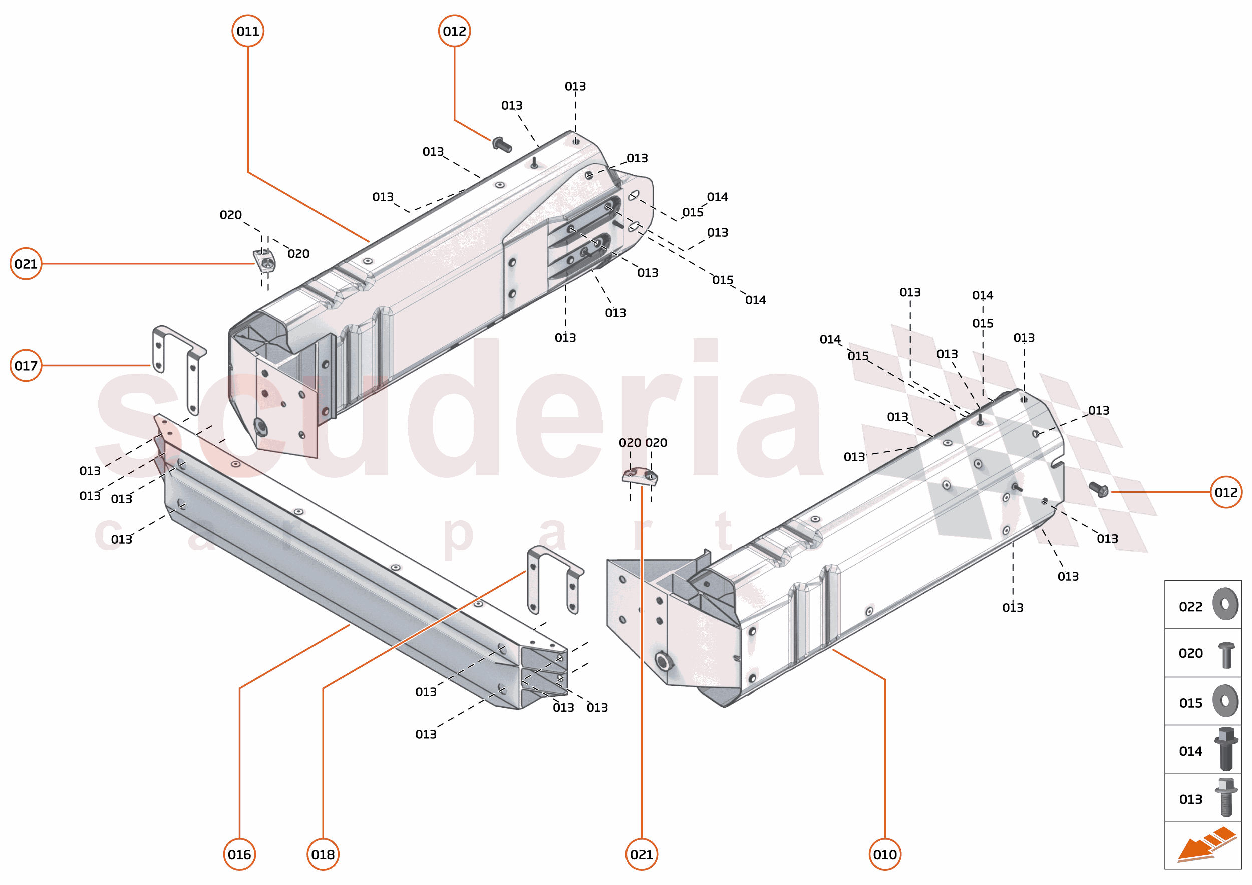 1 - FRONT STRUCTURES - 1.1 - FRONT CRASH STRUCTURE of McLaren McLaren McLaren 600LT Spider
