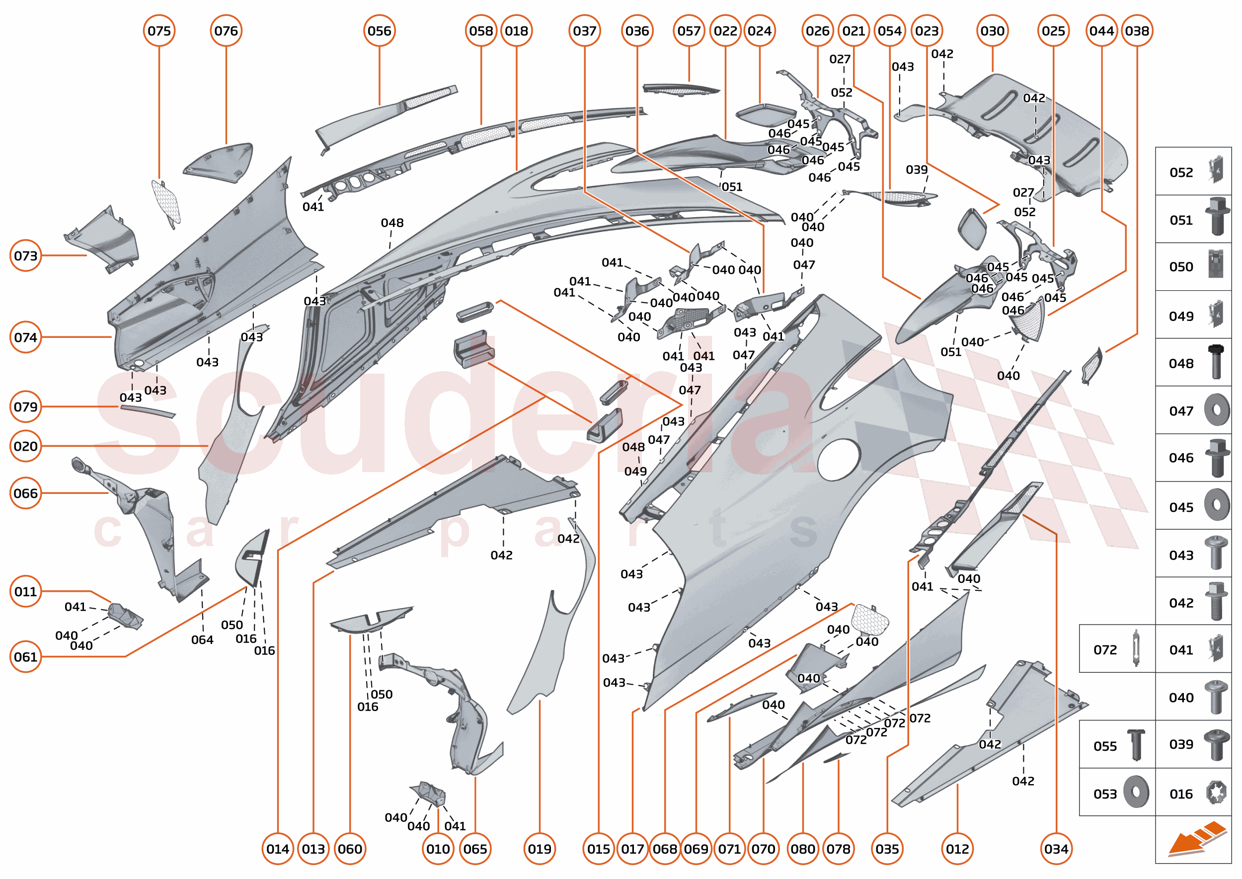 6 - PANELS - 6.3 - BODYSIDE ASSEMBLED of McLaren McLaren McLaren 750S Spider