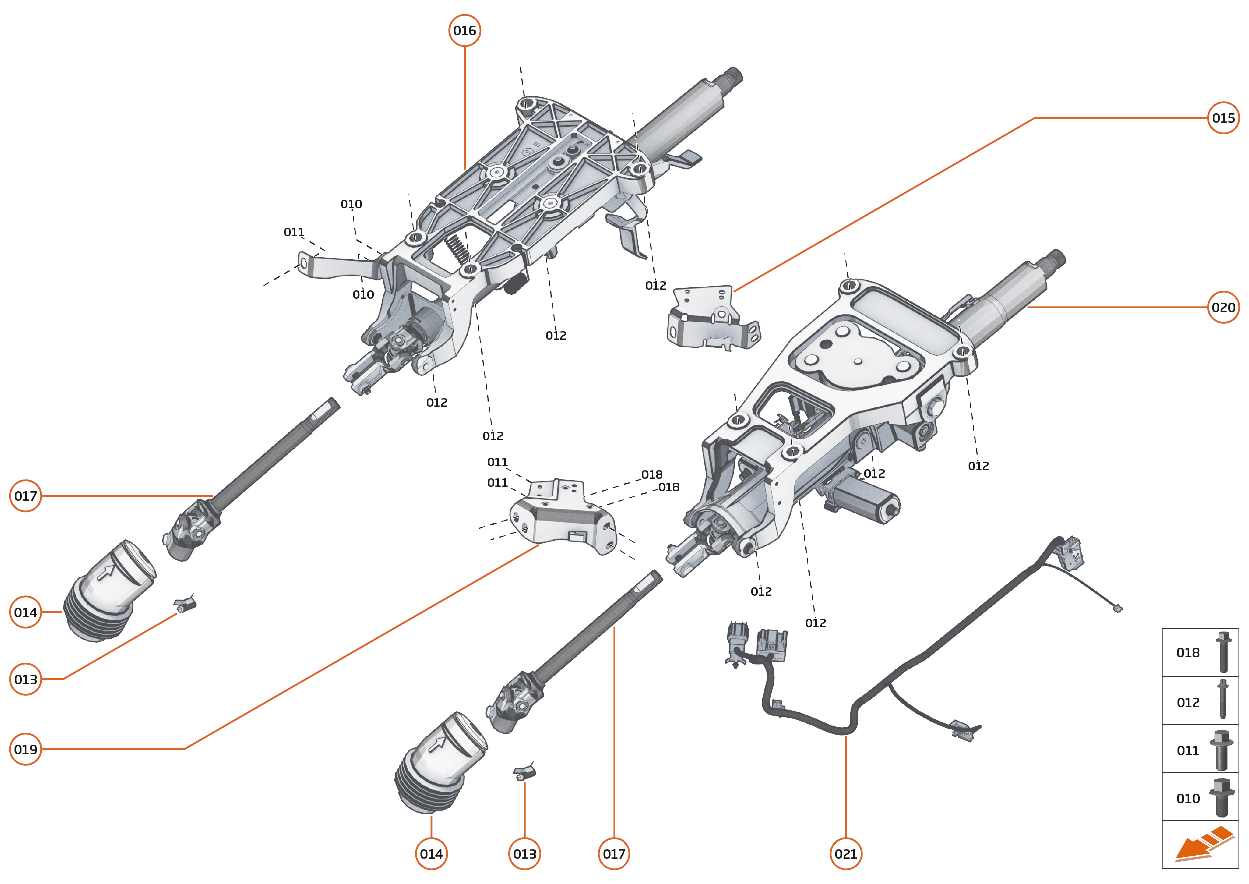 20 - STEERING - 20.4 - STEERING COLUMN of McLaren McLaren Ultimate Series McLaren Senna