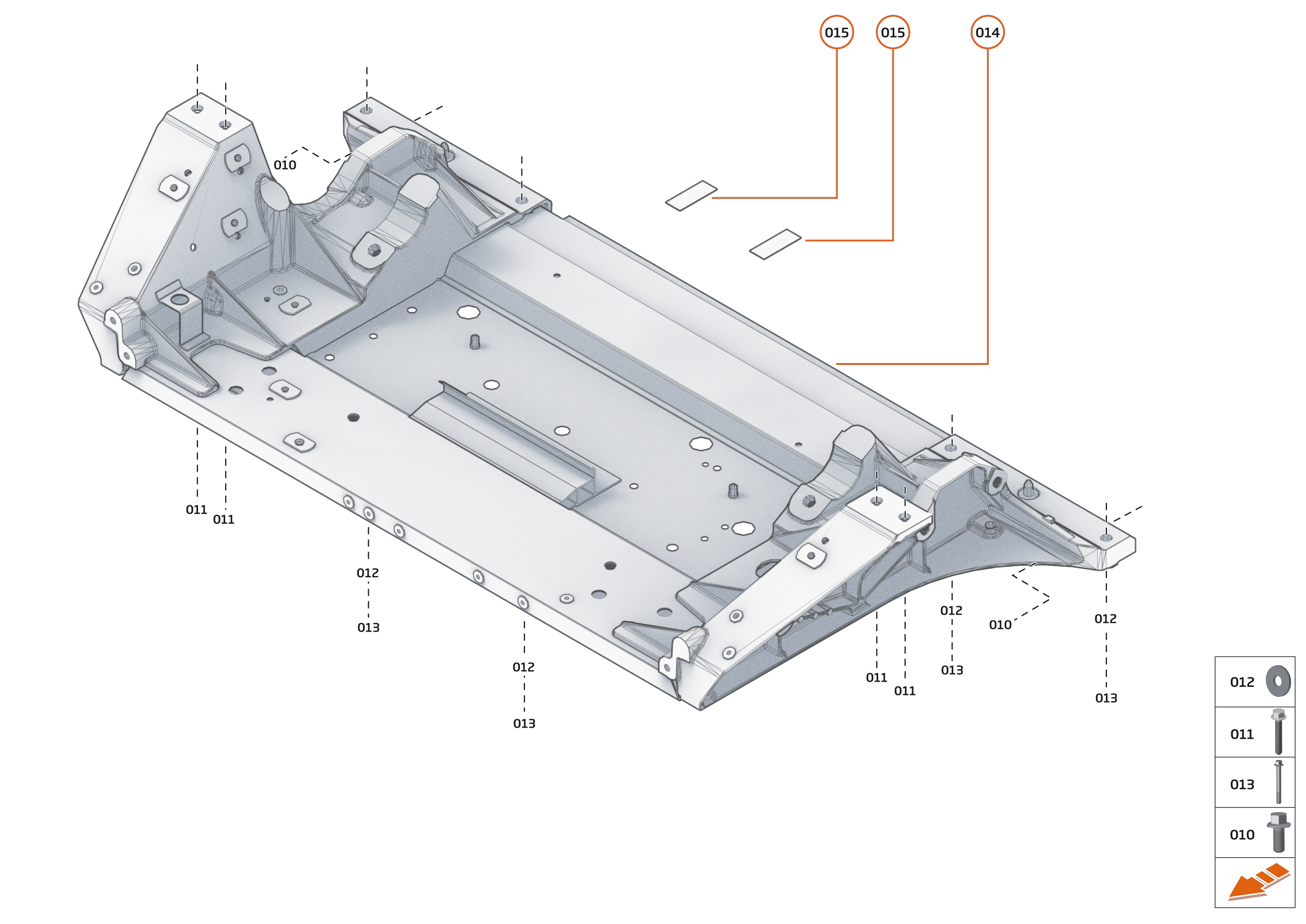 1 - FRONT STRUCTURES - 1.2 - FRONT SUBFRAME of McLaren McLaren Ultimate Series McLaren Senna