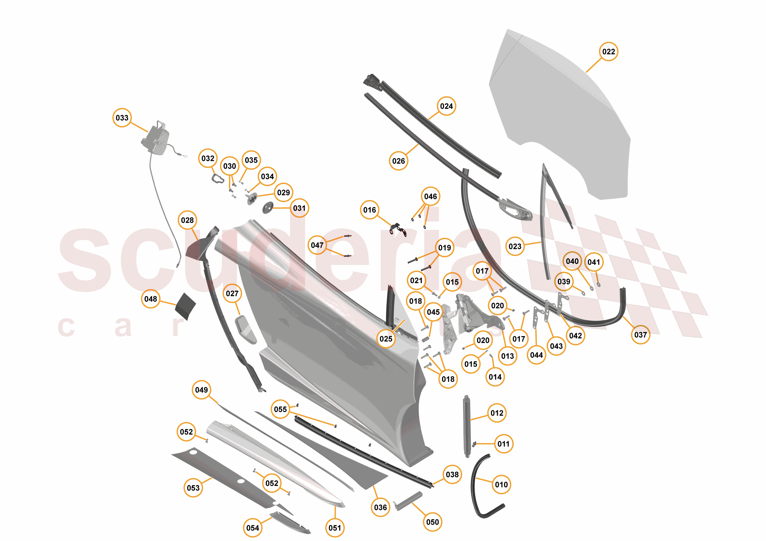 3 - A3 -CLOSURES - 3.3 - 02 - DOOR RH - EXTERNAL of McLaren McLaren McLaren 675LT Spider