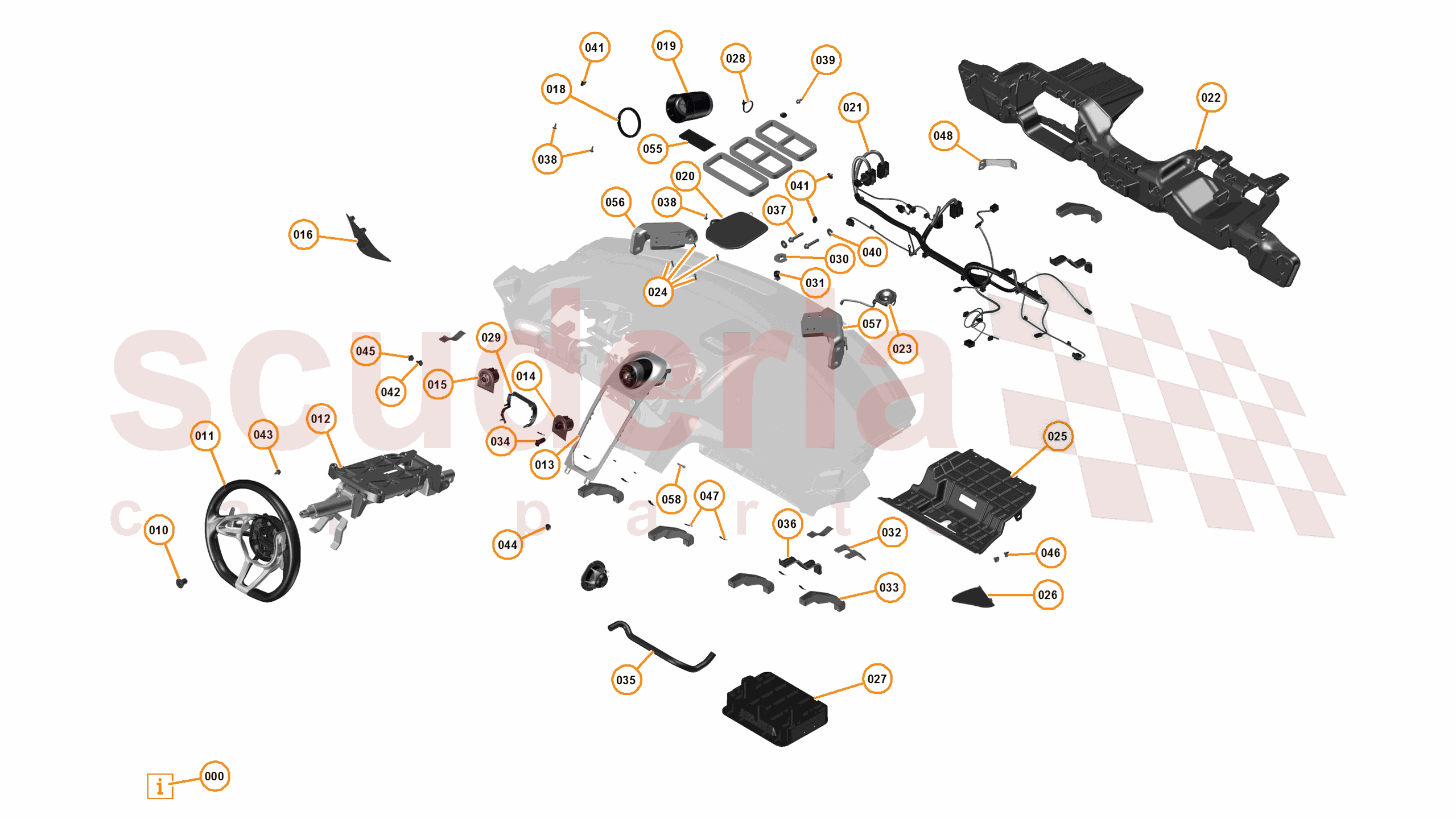 27 - N1 - FACIA - 27.1 - 01 - FACIA - STEERING AND MISC of McLaren McLaren McLaren 650S Coupe