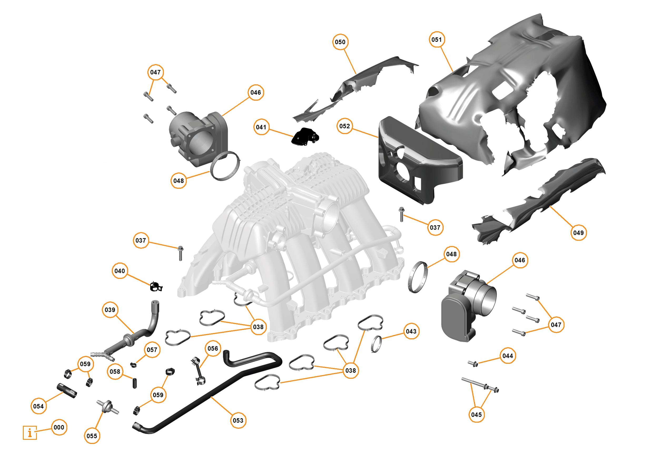 32 - ENGINE - 32.3 - INLET MANIFOLD of McLaren McLaren Ultimate Series McLaren P1 Coupe