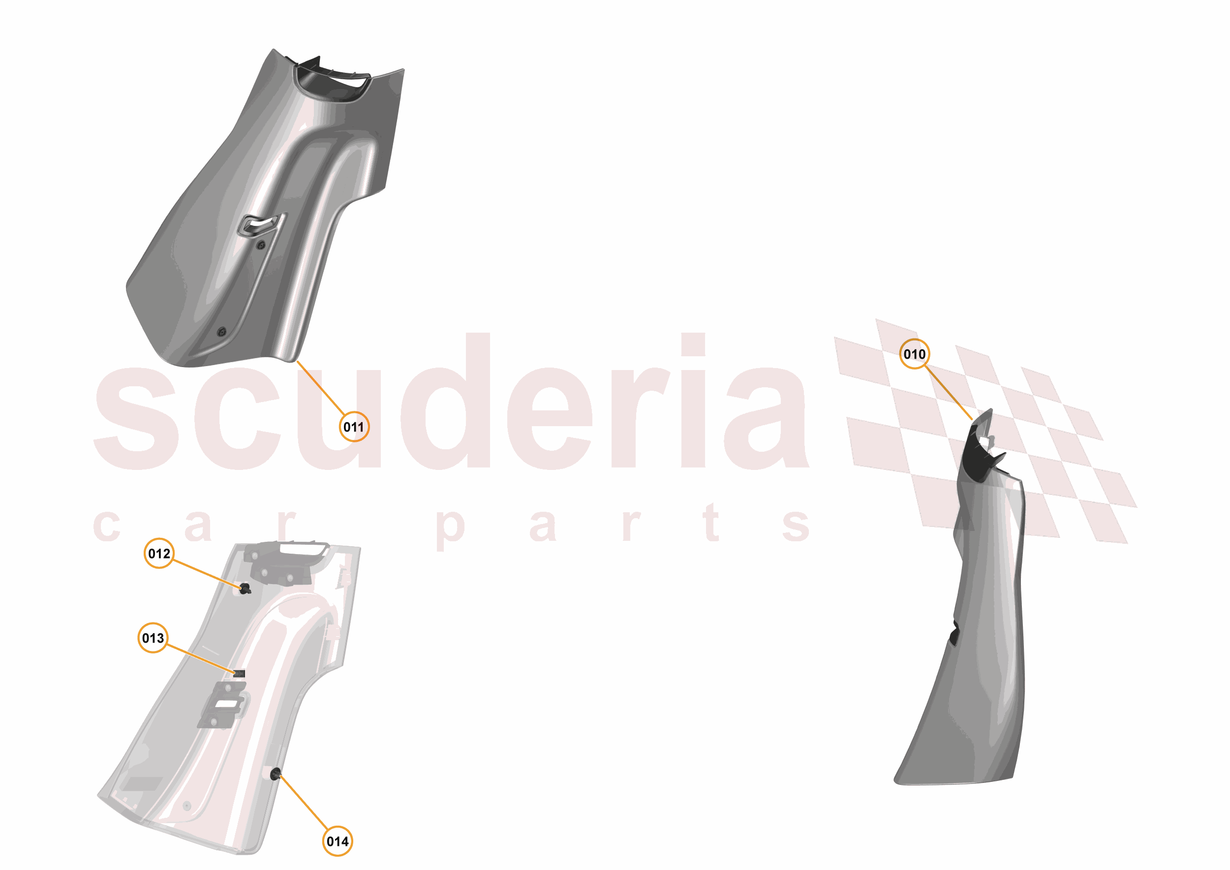 47 - INTERIOR SYSTEMS - 47.24 - LOWER & REAR TRIM - B-PILLAR TRIM of McLaren McLaren McLaren 570GT