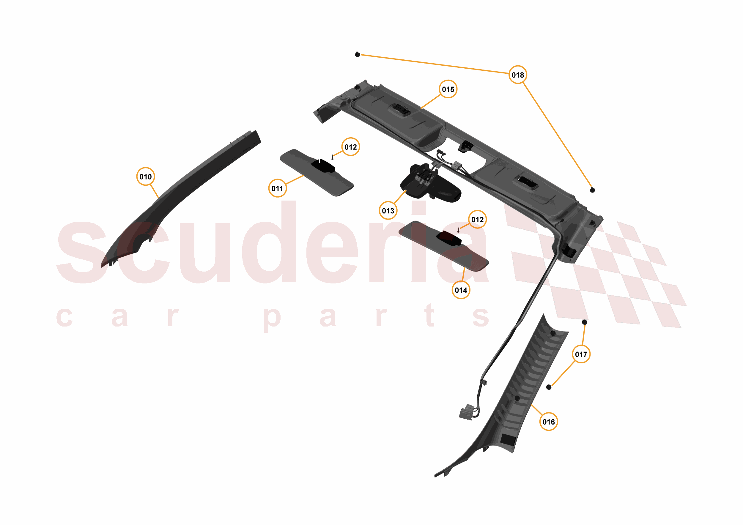 31 - N5 - UPPER TRIM - 31.1 - 01 - UPPER TRIM of McLaren McLaren McLaren 625C Spider