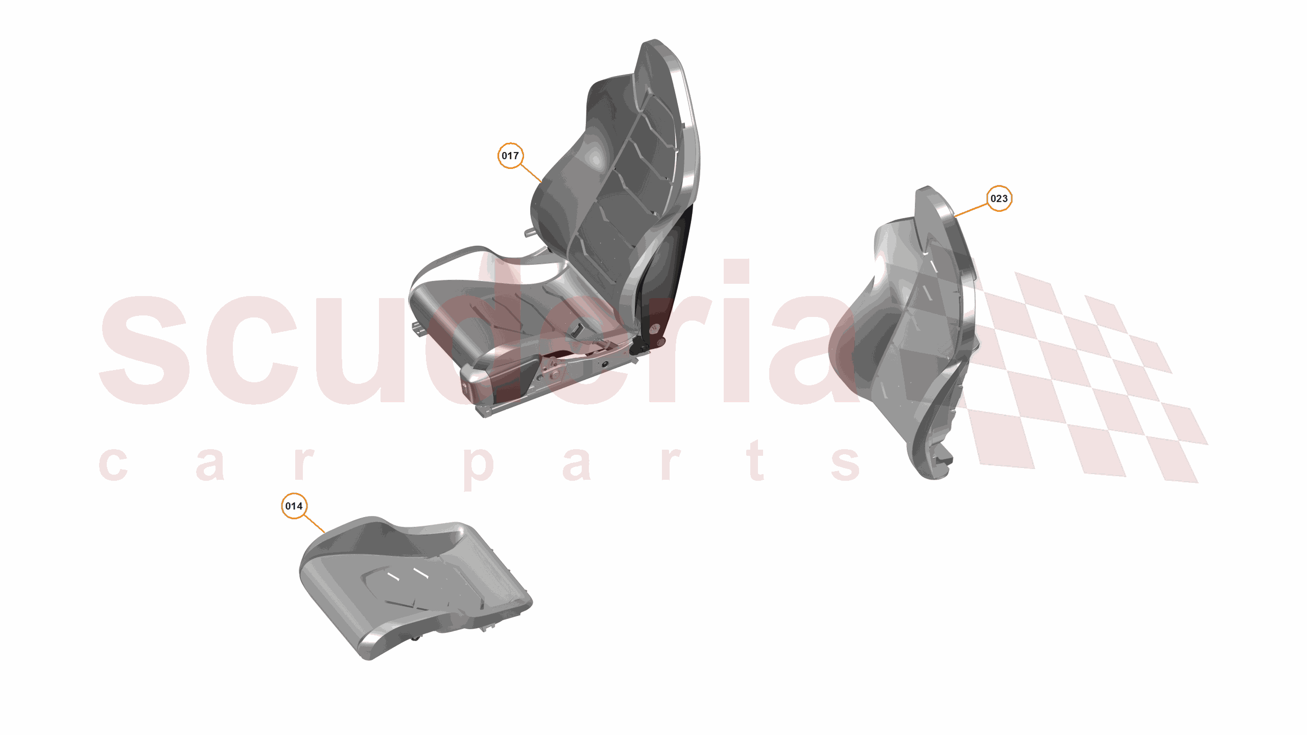 29 - N3 - SEAT ASSEMBLY - 29.7 - 01 - SEAT ASSEMBLY - SPACE FABRIC - MANUAL of McLaren McLaren McLaren 12C Spider