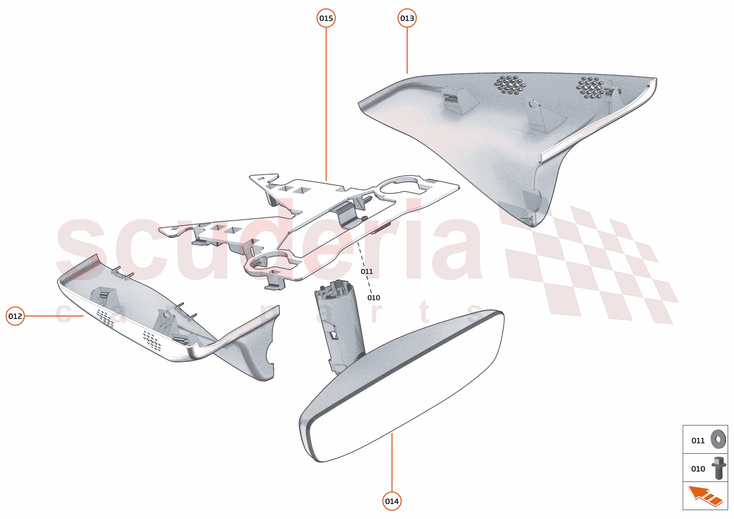 40 - INTERIOR SYSTEMS - 40.5 - DRIVER MIRROR of McLaren McLaren McLaren Artura