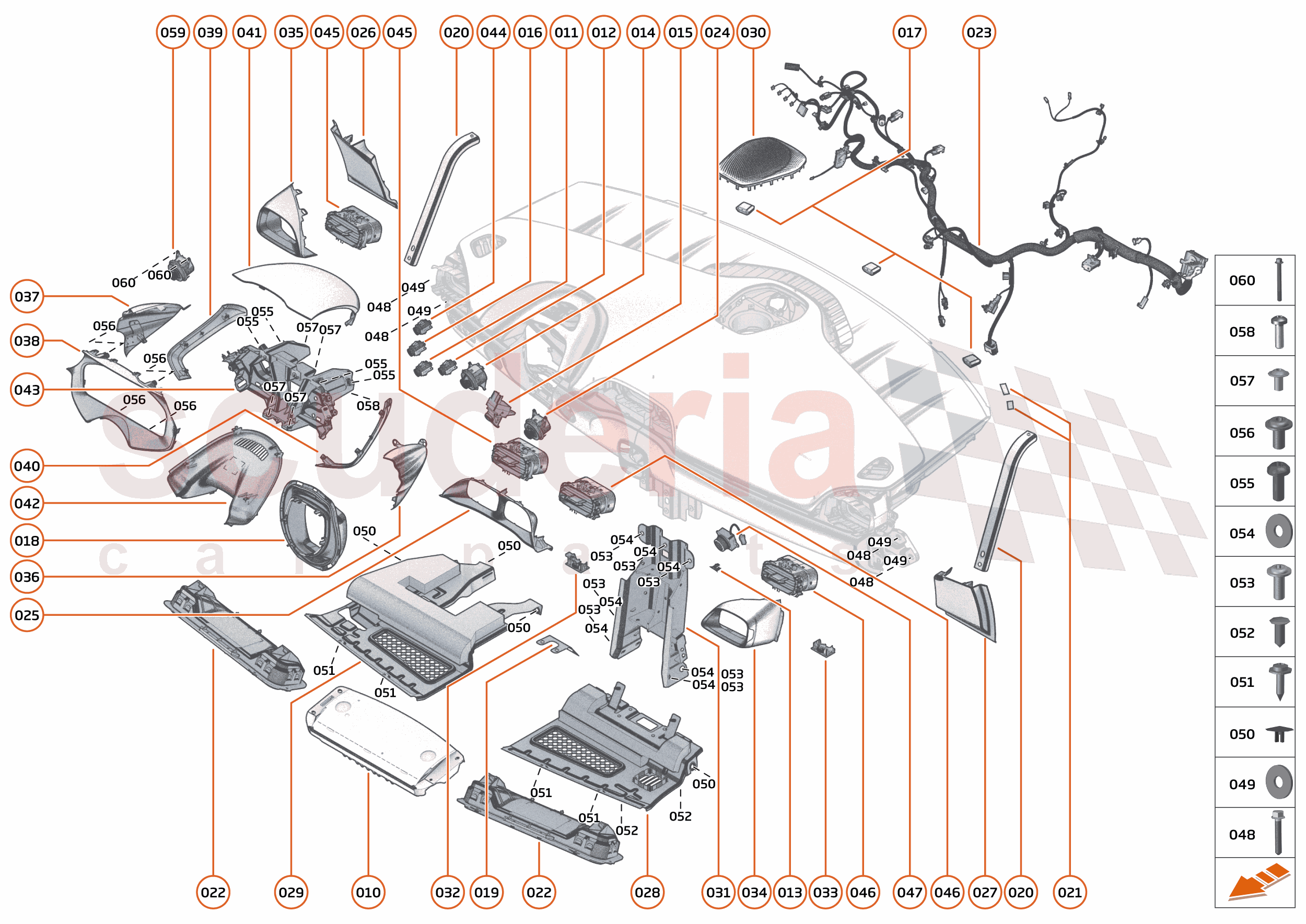 41 - INTERIOR SYSTEMS - 41.1 - ASSY FACIA - COMPONENTS & HARDWARE of McLaren McLaren McLaren Artura