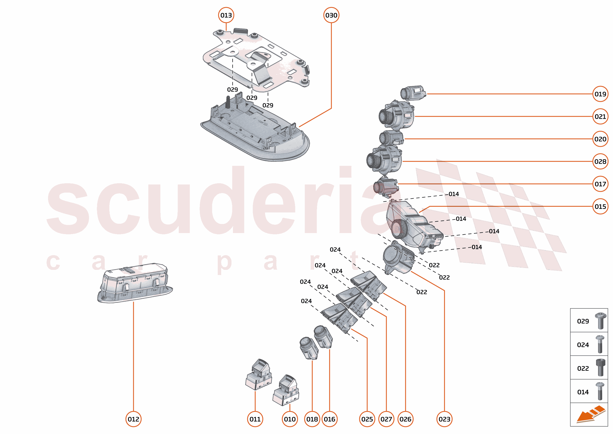 45 - ELECTRICAL SYSTEMS - 45.1 - INTERIOR SWITCHES of McLaren McLaren McLaren 765LT Spider
