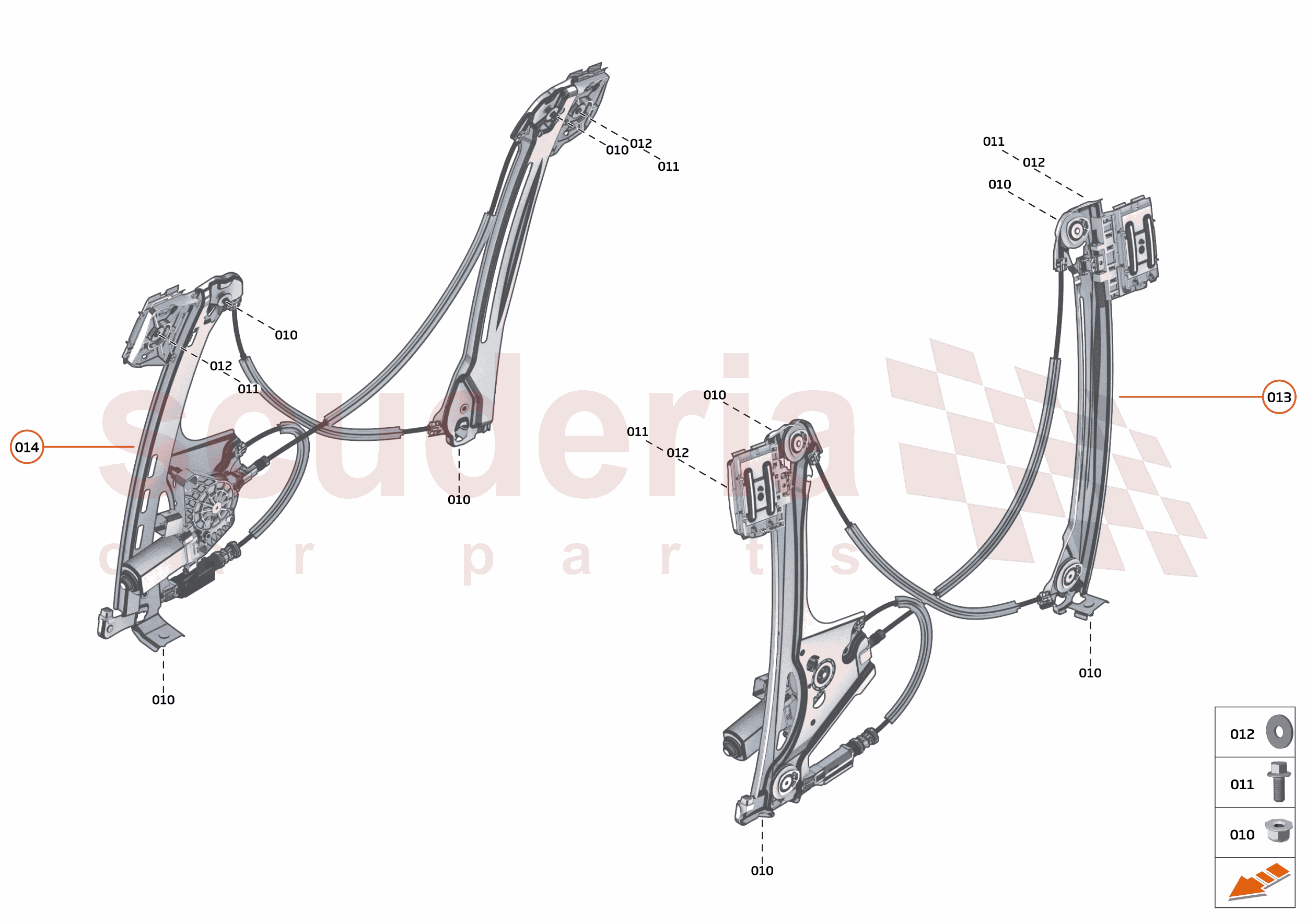 11 - CLOSURES ANCILLARIES - 11.6 - WINDOW REGULATOR of McLaren McLaren McLaren Artura