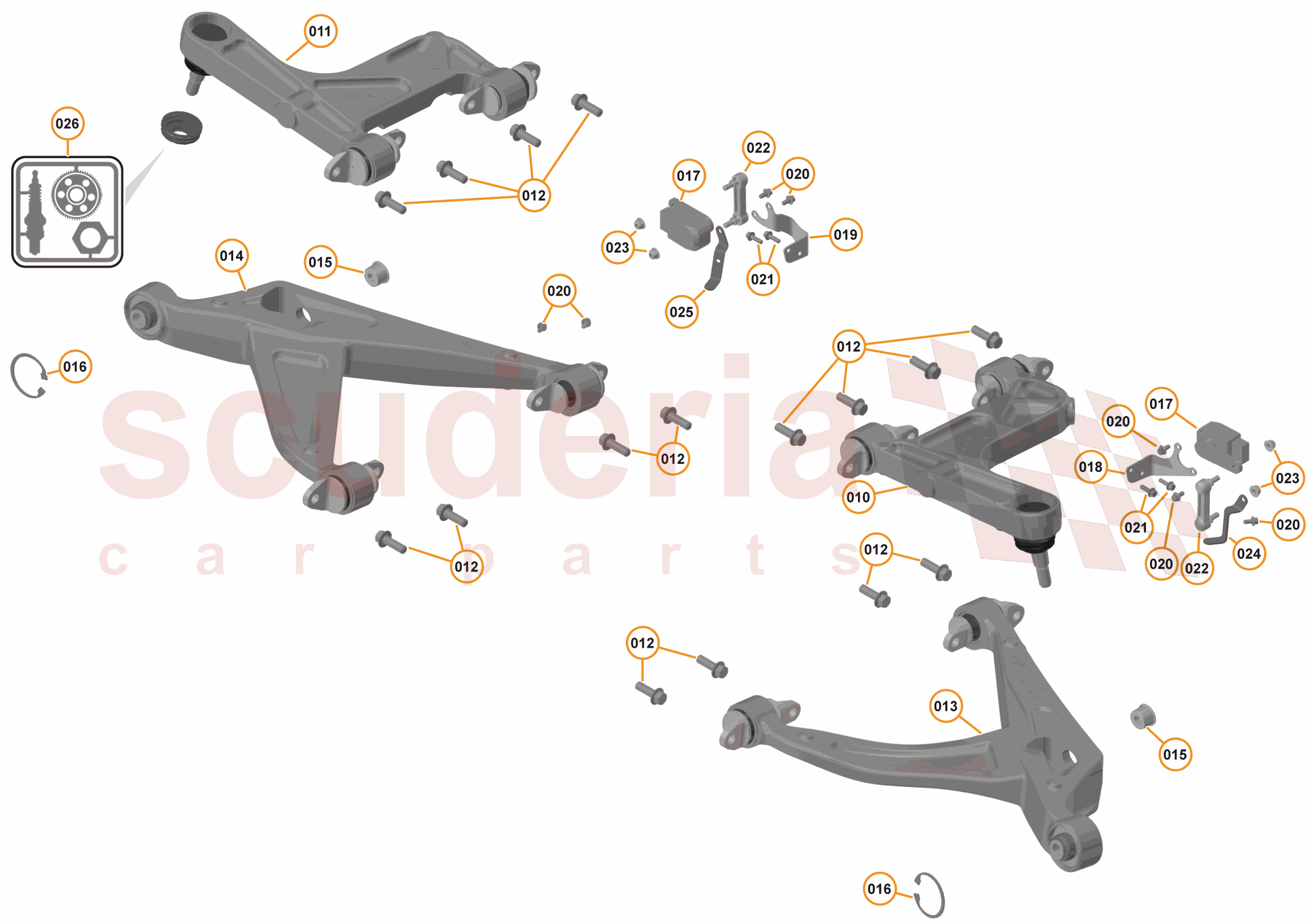 17 - SUSPENSION - REAR - 17.3 - TRANSVERSE LINKS REAR of McLaren McLaren McLaren 570GT