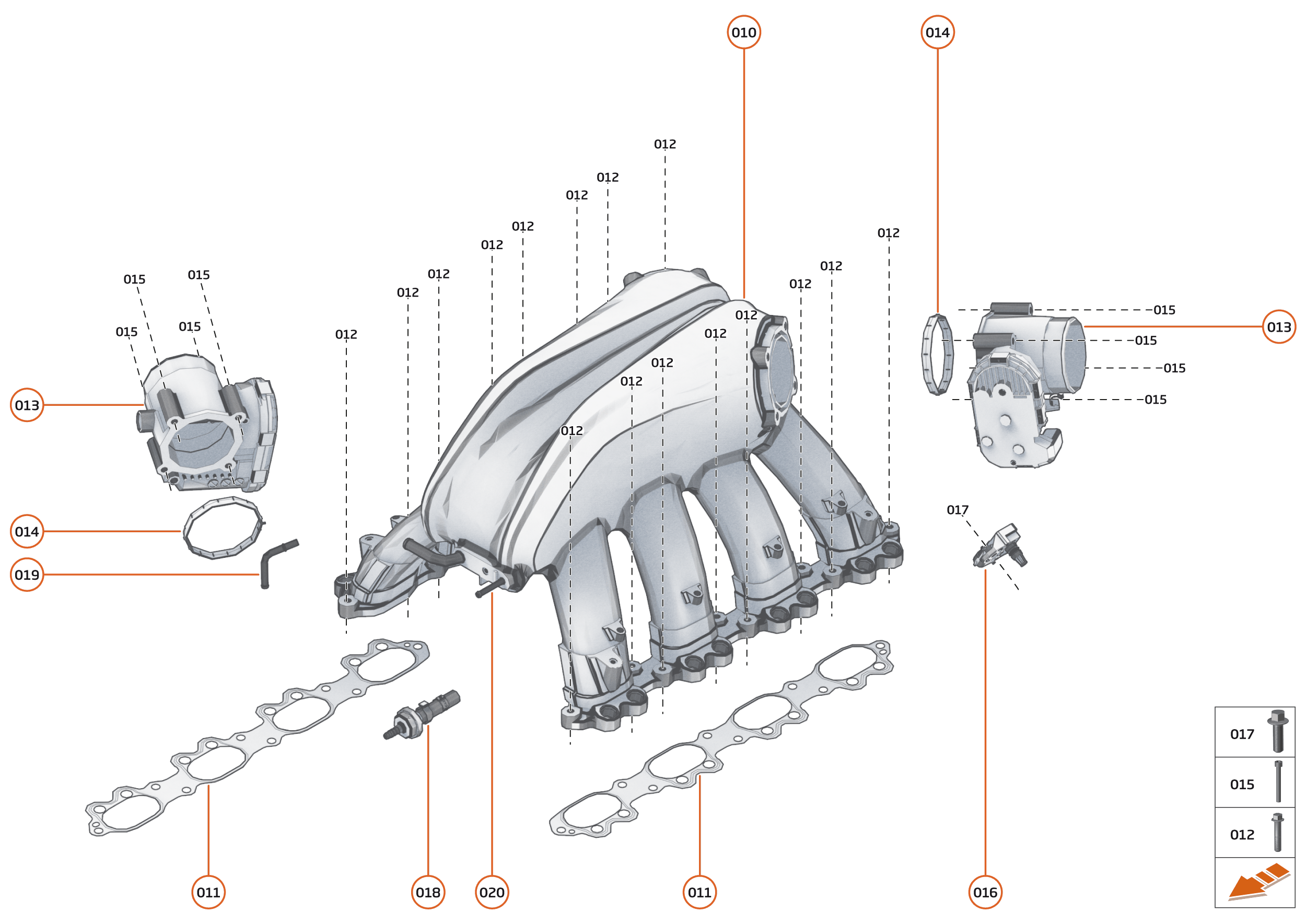 21 - ENGINE - 21.3 - INLET MANIFOLD of McLaren McLaren Ultimate Series McLaren Elva