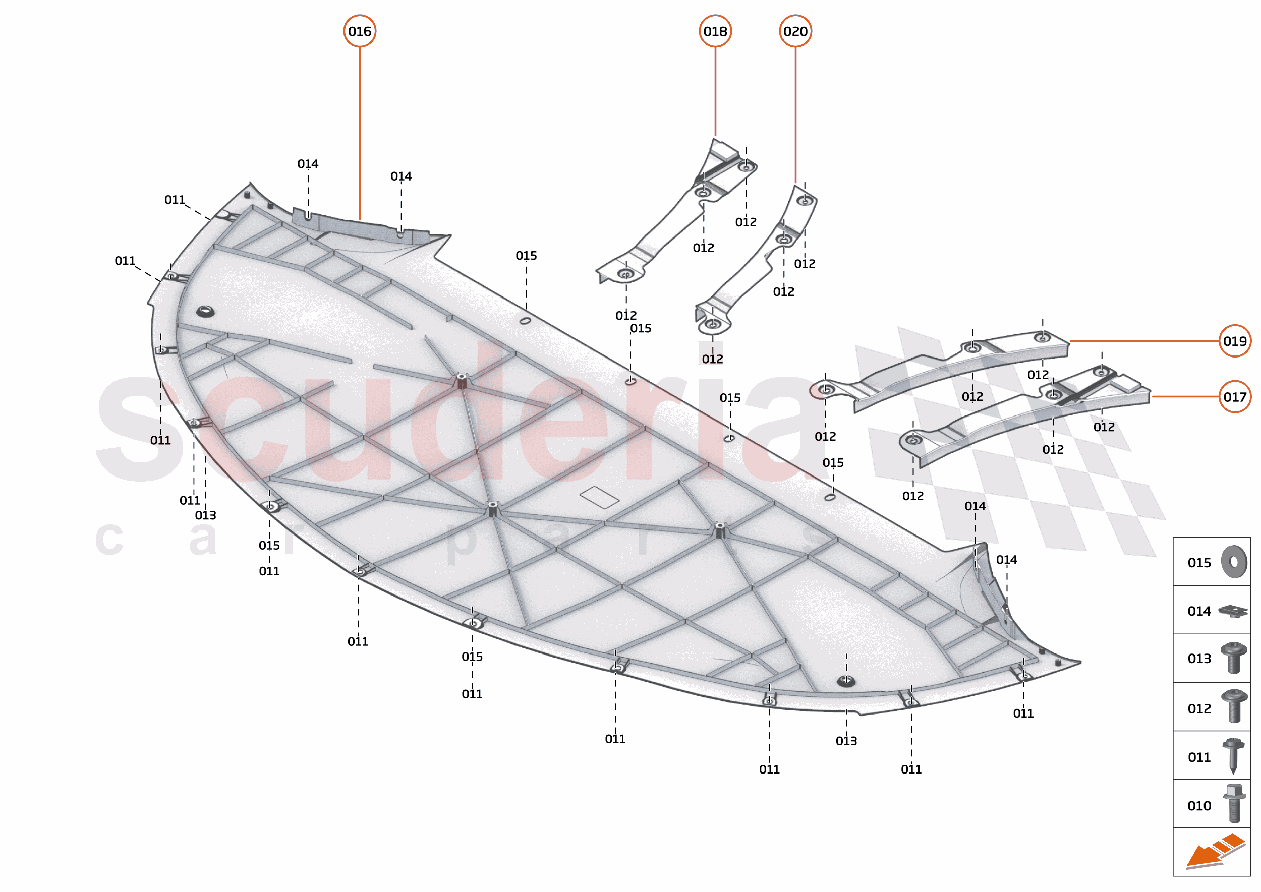 4 - FLOORS - 4.3 - FRONT NON-STRUCTURAL FLOORS of McLaren McLaren McLaren GT