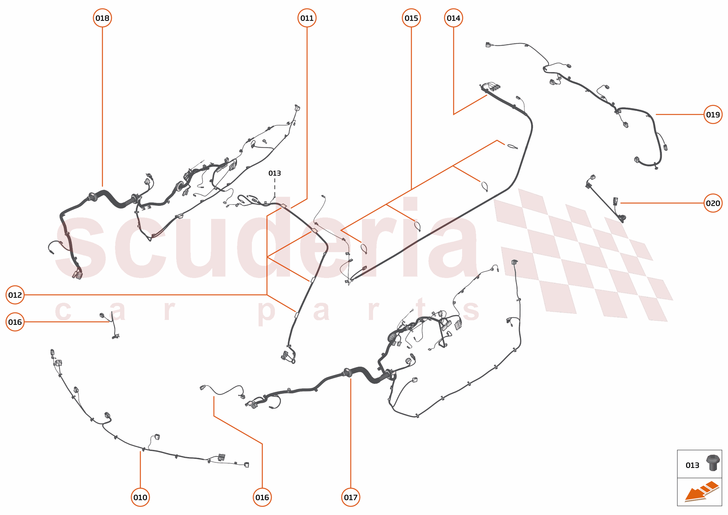 43 - WIRING HARNESS - 43.3 - NON-BODY WIRING HARNESS of McLaren McLaren McLaren 765LT