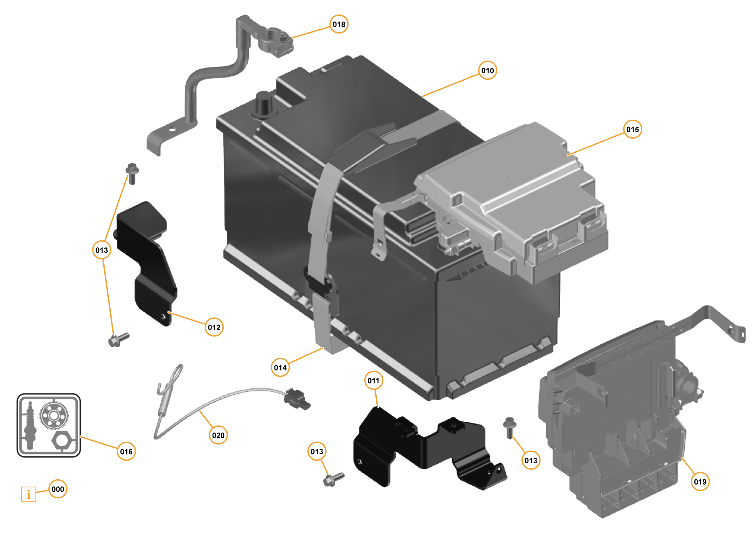 47 - ELECTRICAL HARDWARE - 47.1 - BATTERY of McLaren McLaren Ultimate Series McLaren P1 Coupe