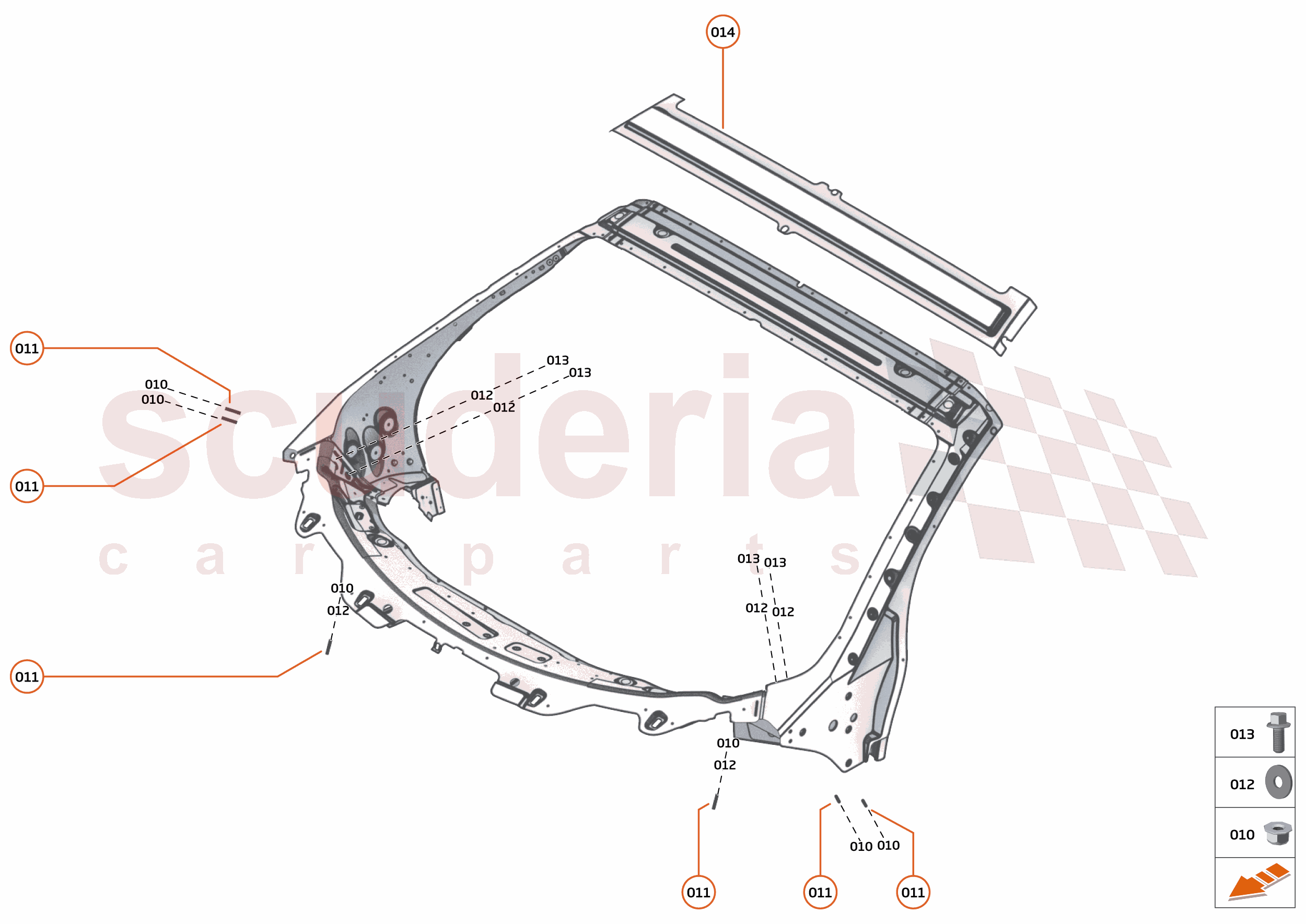 5 - UPPER STRUCTURES - 5.1 - WINDSCREEN SURROUND of McLaren McLaren McLaren GT