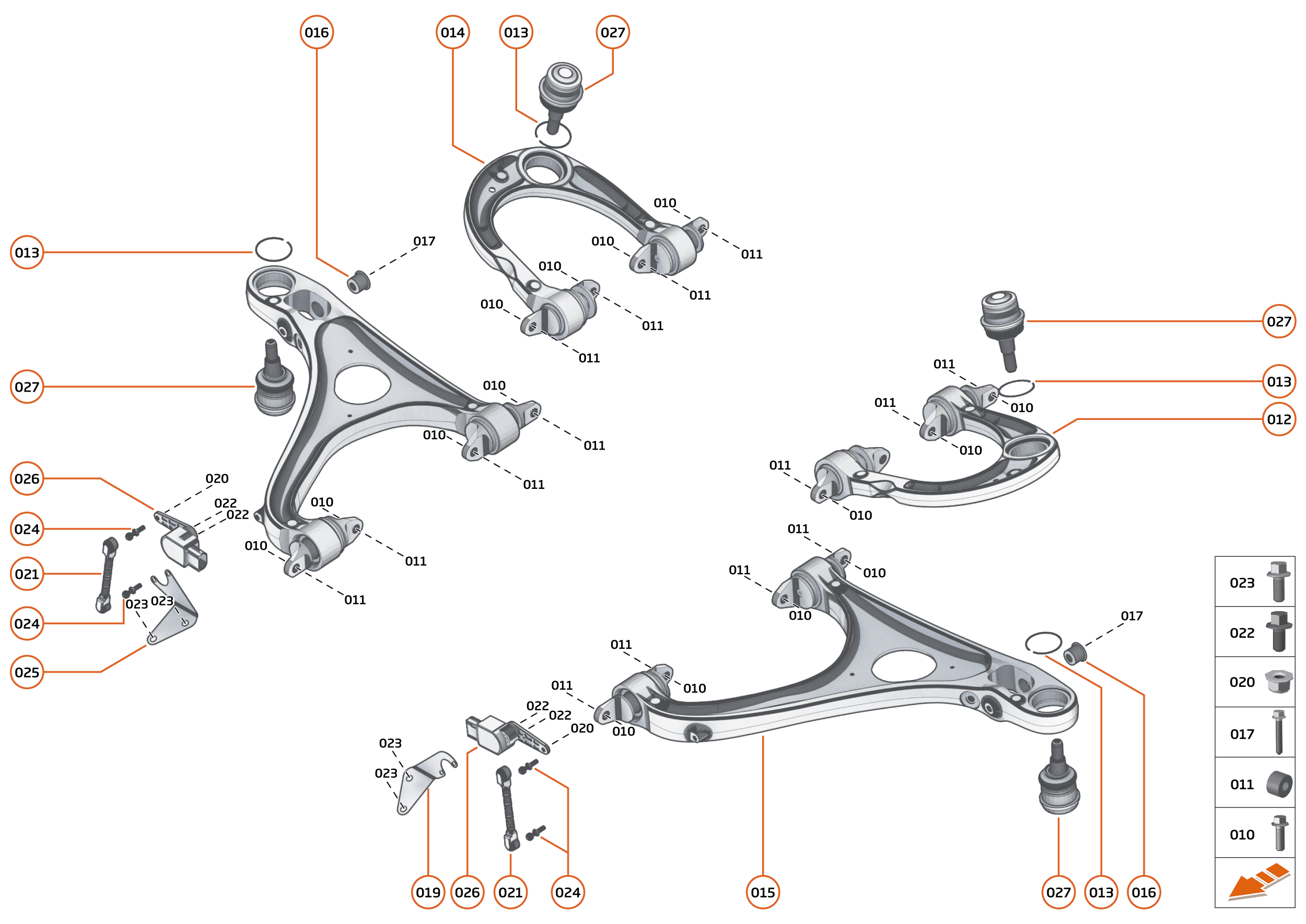 17 - SUSPENSION - 17.3 - TRANSVERSE LINKS FRONT of McLaren McLaren Ultimate Series McLaren Speedtail