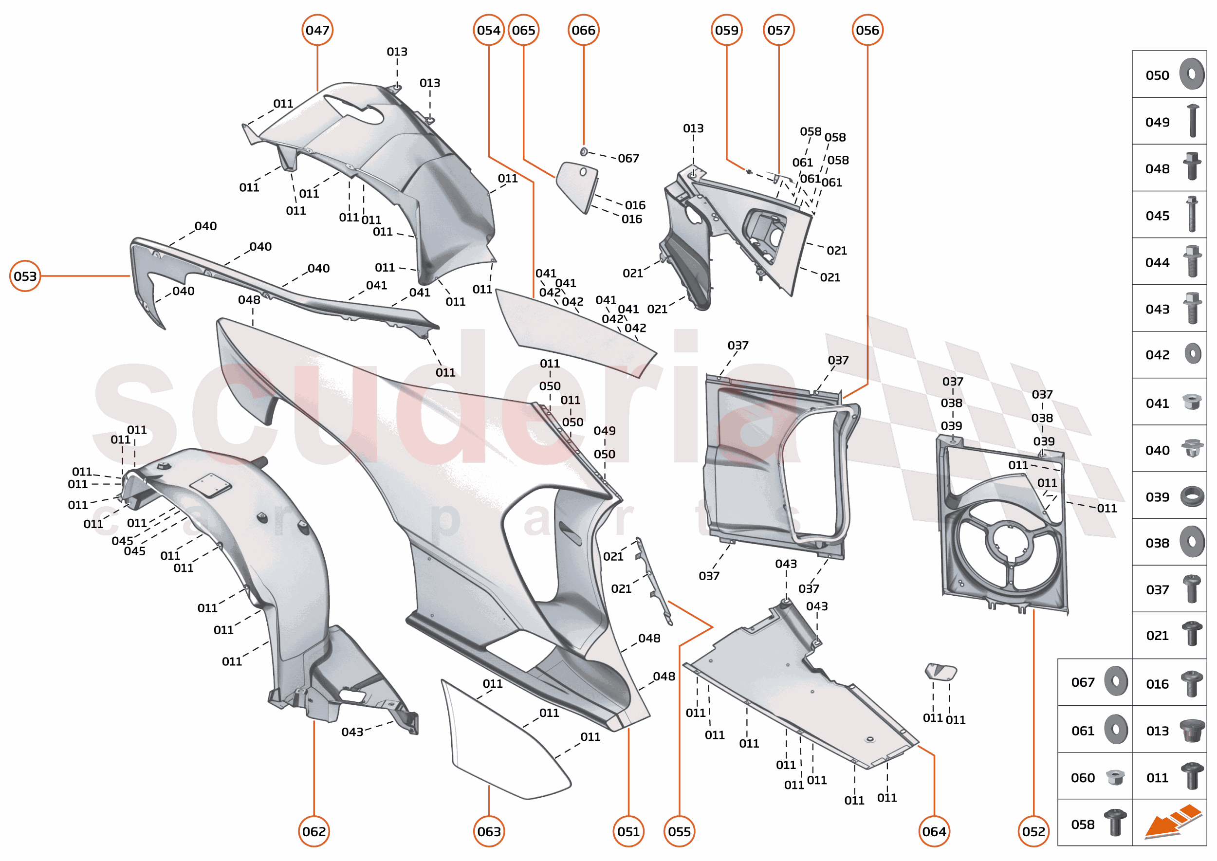 6 - PANELS - 6.6 - REAR PANELS - RH of McLaren McLaren Ultimate Series McLaren Senna GTR
