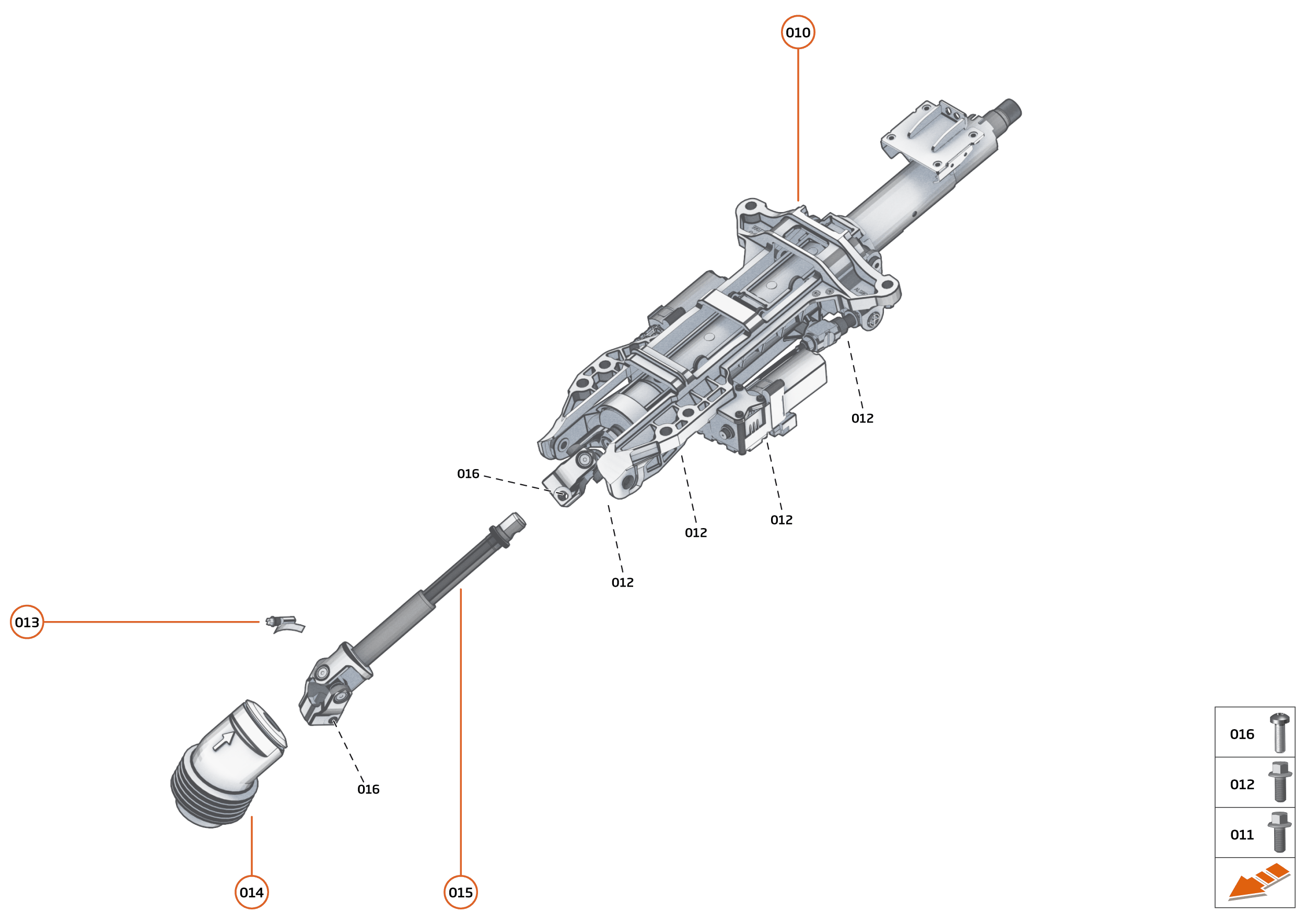 19 - STEERING - 19.4 - STEERING COLUMN of McLaren McLaren Ultimate Series McLaren Elva