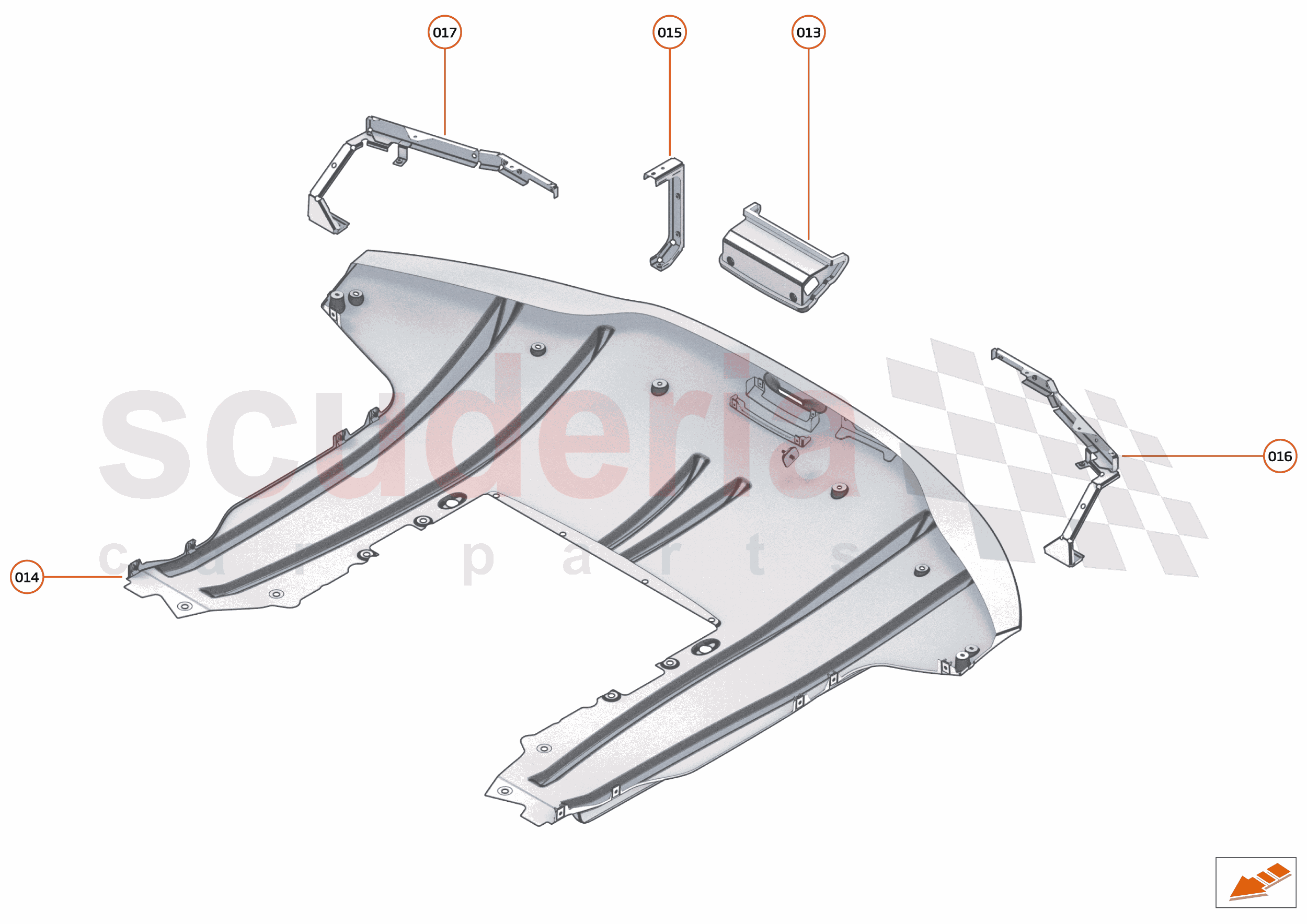 4 - FLOORS - 4.4 - REAR NON-STRUCTURAL FLOORS of McLaren McLaren McLaren GT