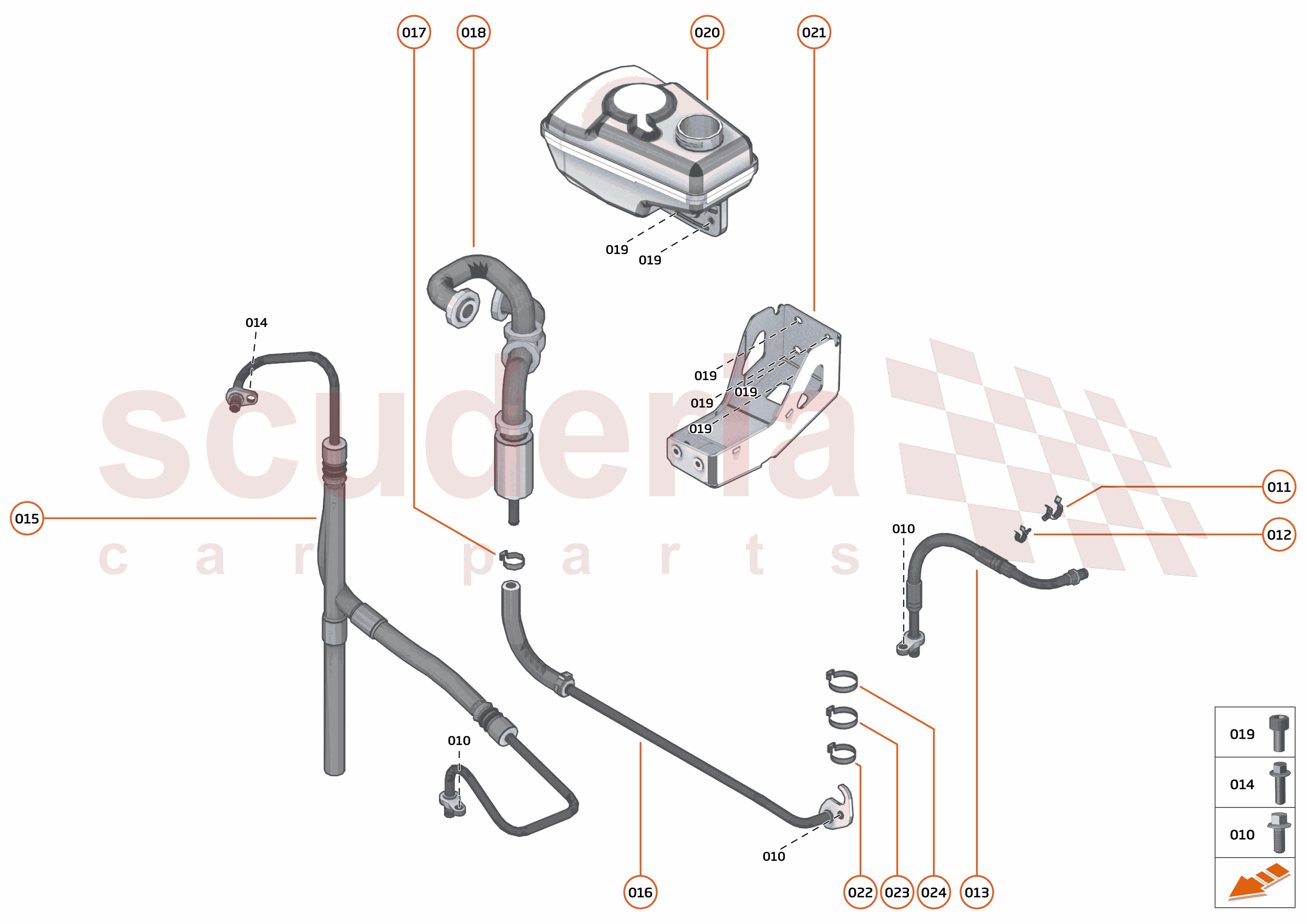 19 - STEERING - 19.1 - STEERING FLUID SYSTEM of McLaren McLaren Ultimate Series McLaren Elva
