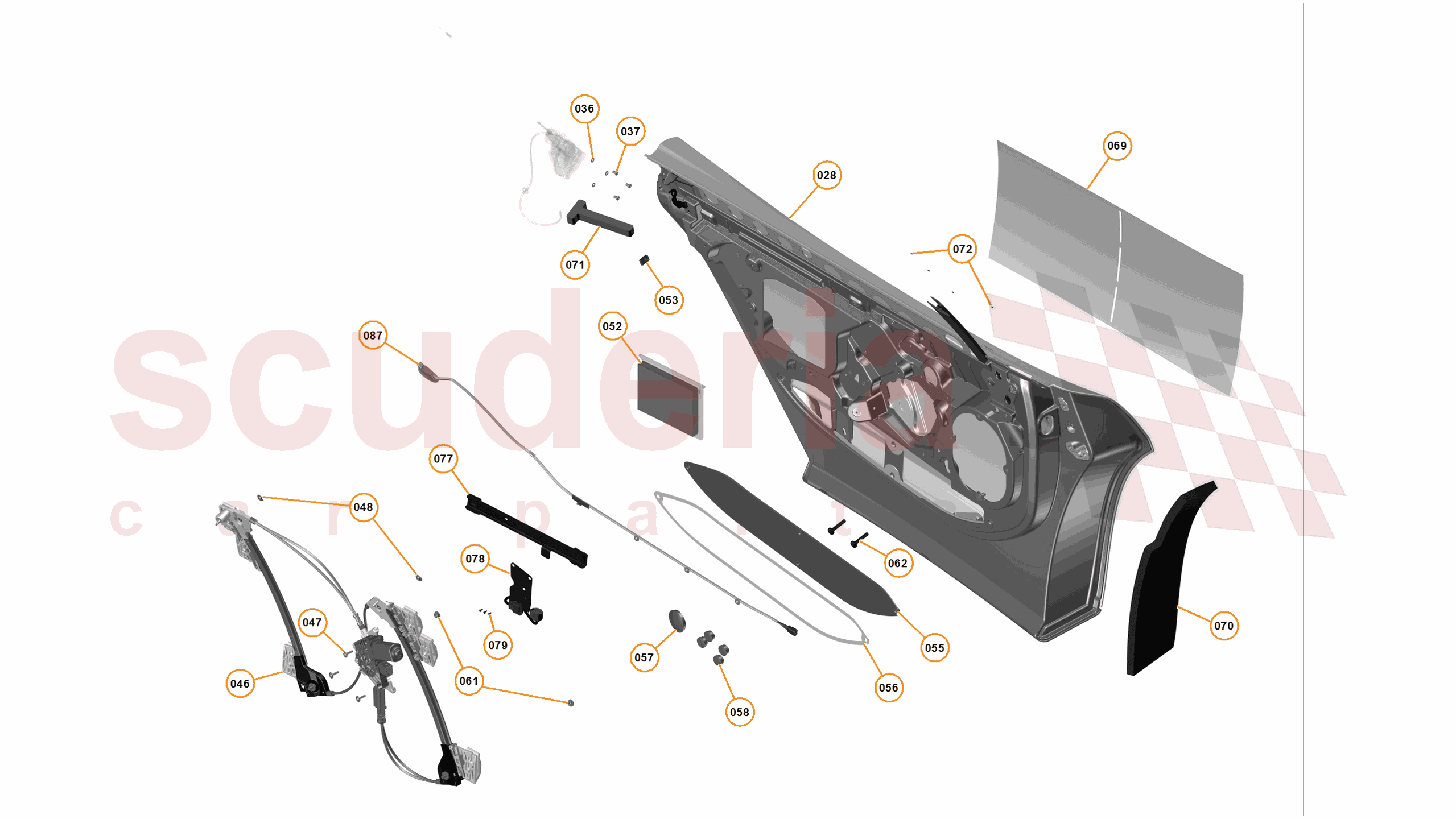 3 - A3 -CLOSURES - 3.2 - 02 - DOOR RH - INTERNAL of McLaren McLaren McLaren 12C Spider